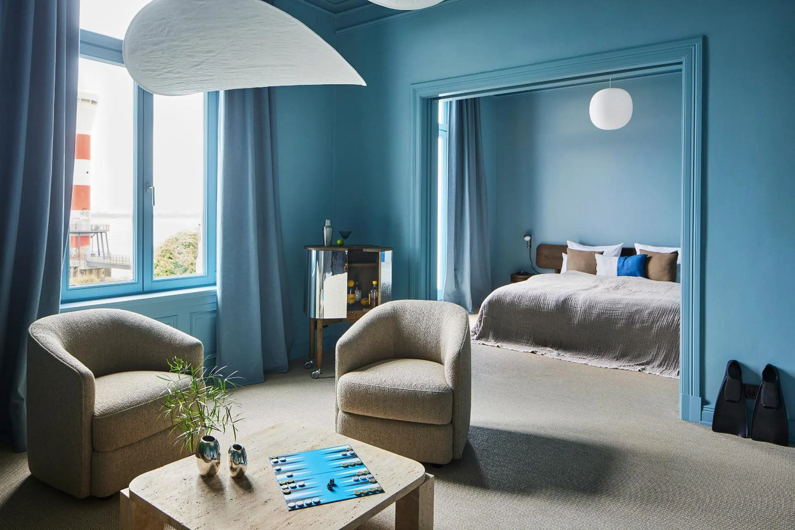 Bed in stilwerk Strandhotel Blankenese