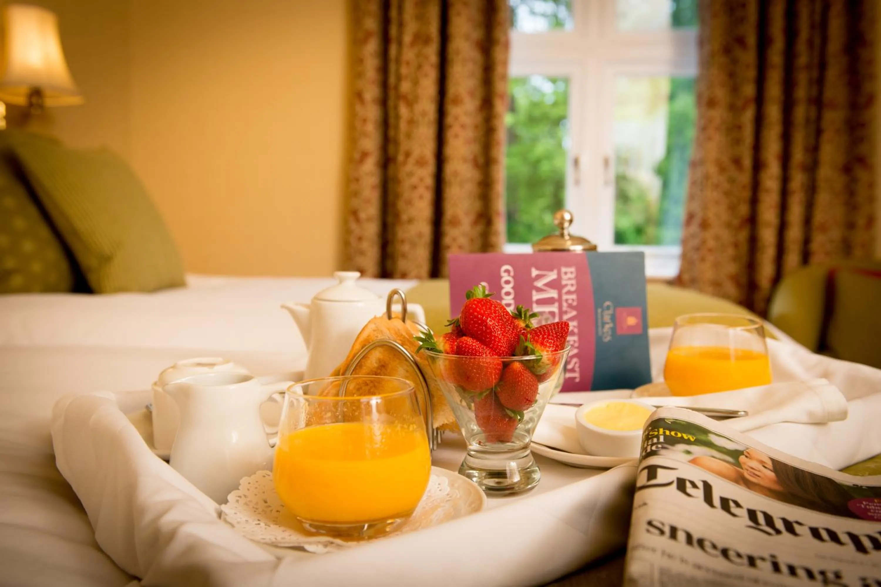 Bed in Glen-Yr-Afon House Hotel