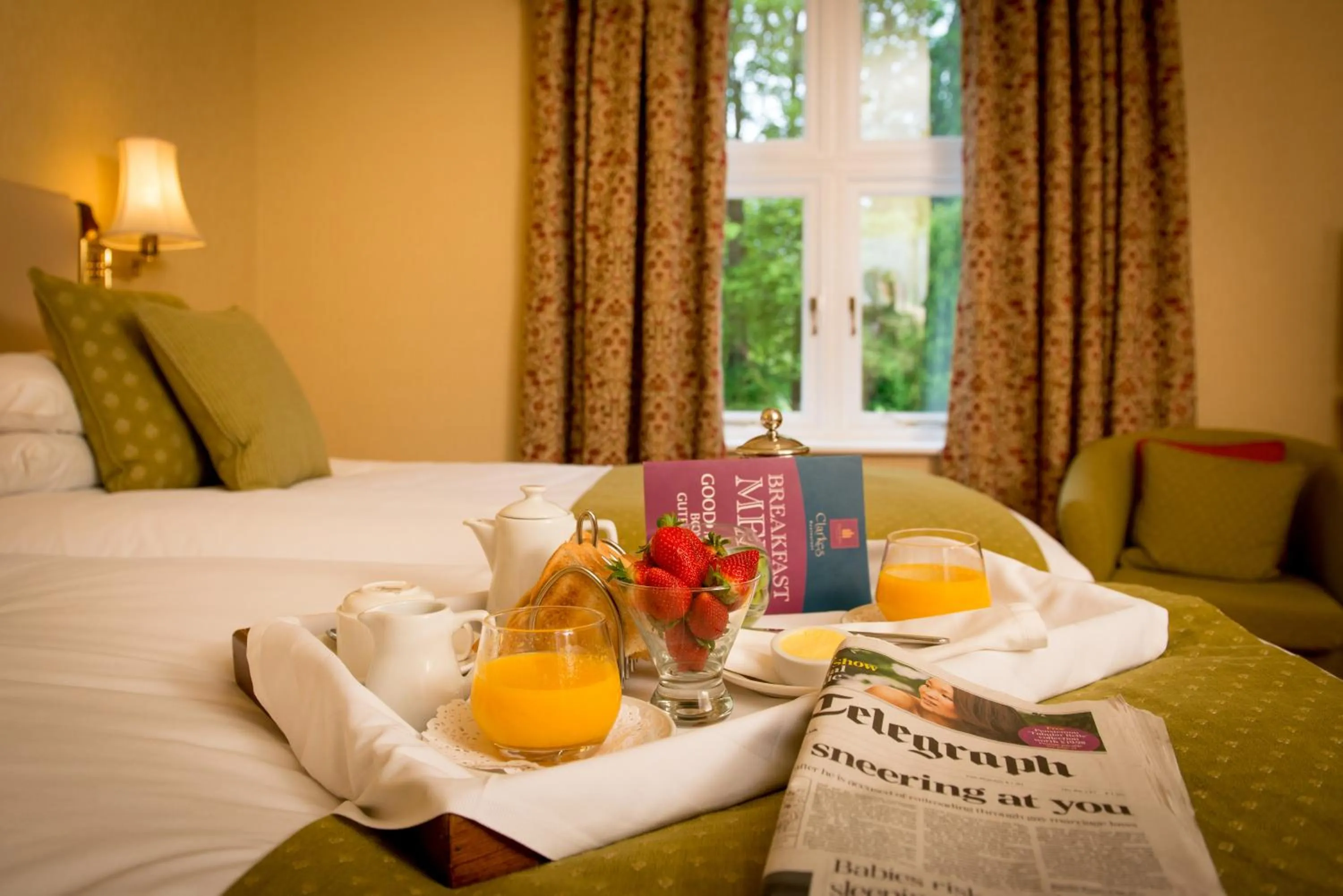 Bed in Glen-Yr-Afon House Hotel