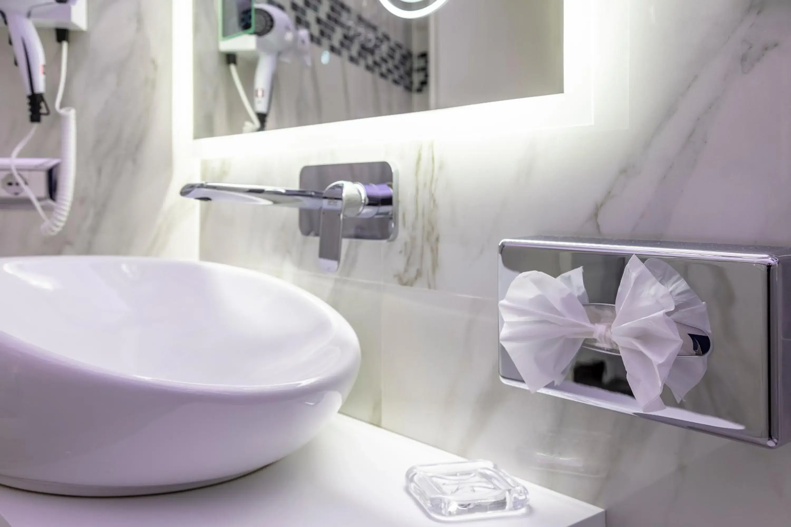 Bathroom in THE ONE Boutique Hotel & SPA Roma Bathroom in THE ONE Boutique Hotel & SPA Roma