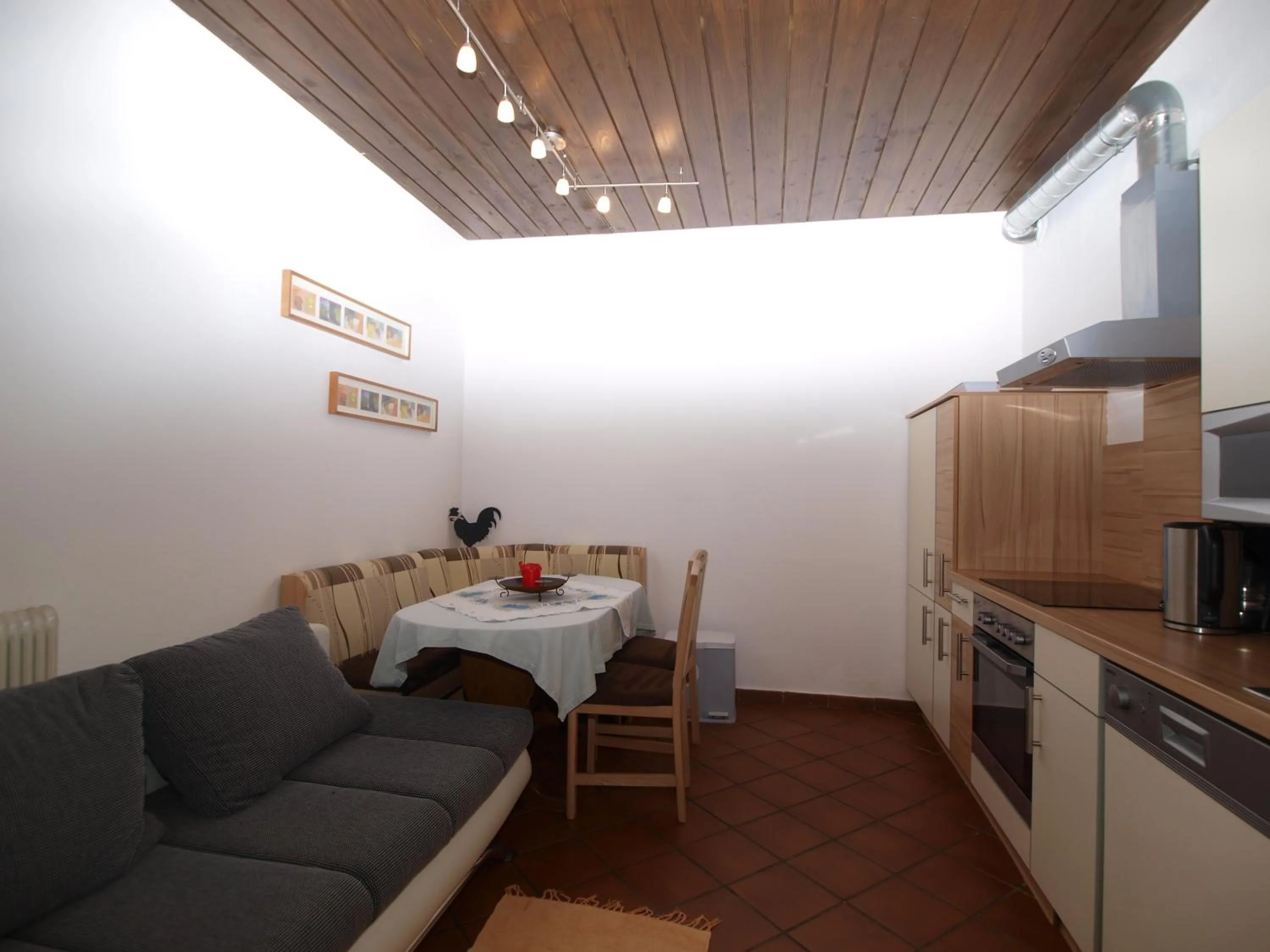 Kitchen or kitchenette in Ferienwohnung Mondial