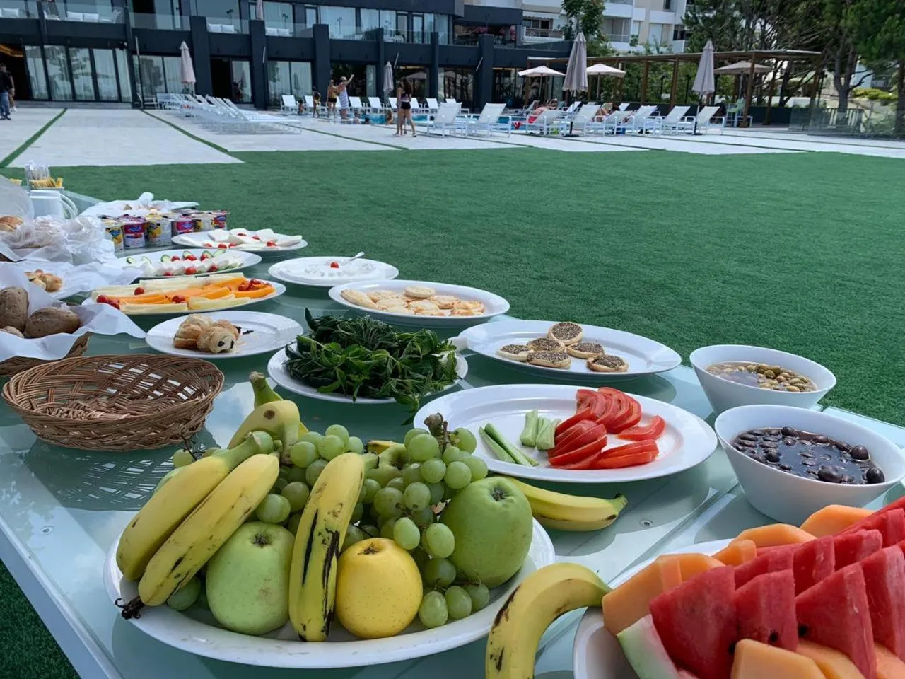 Buffet breakfast in Le Pave Hotel