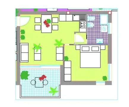 Floor plan in Residence Hotel Hungaria