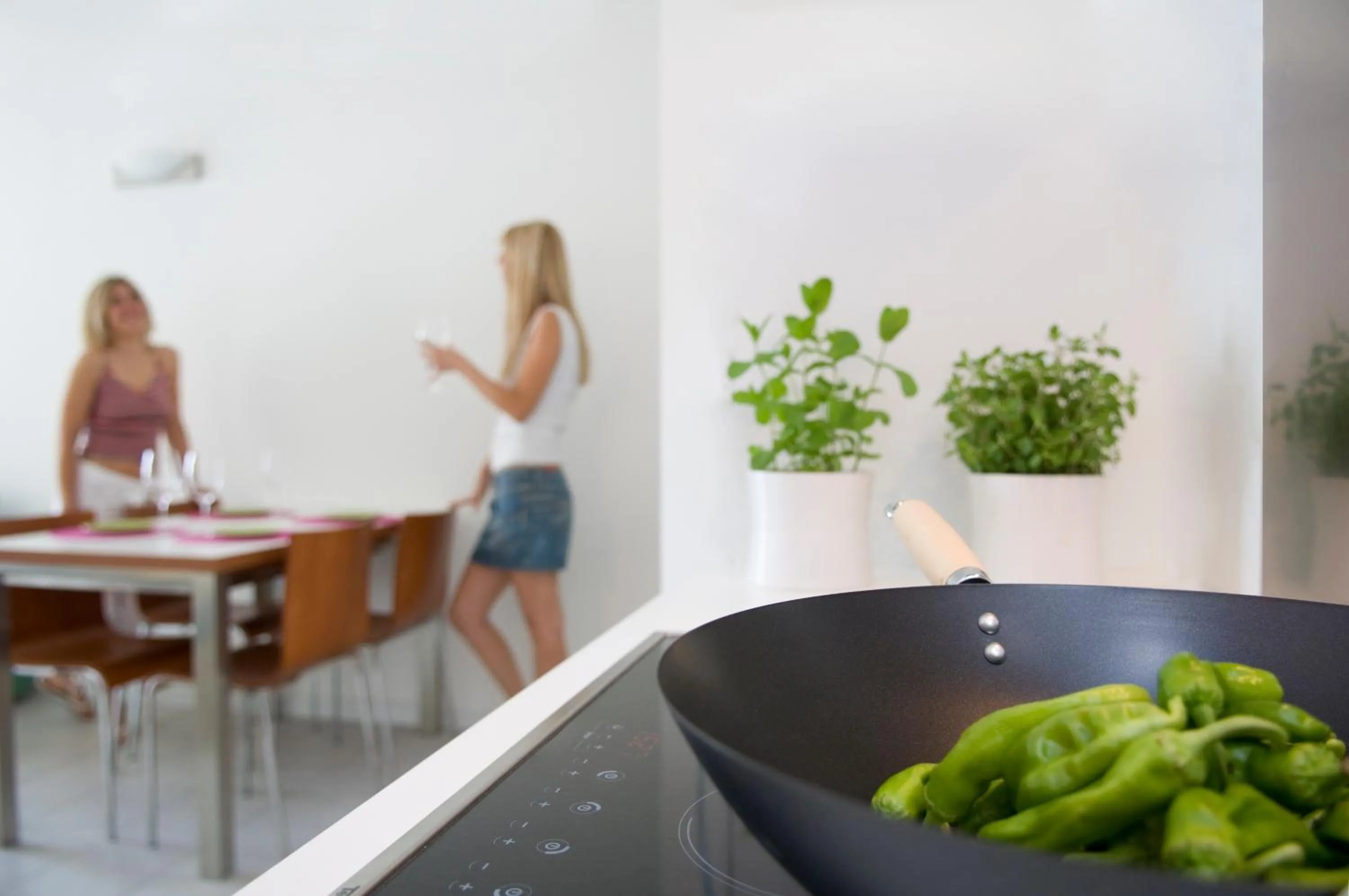 Kitchen or kitchenette in Residence Hotel Hungaria