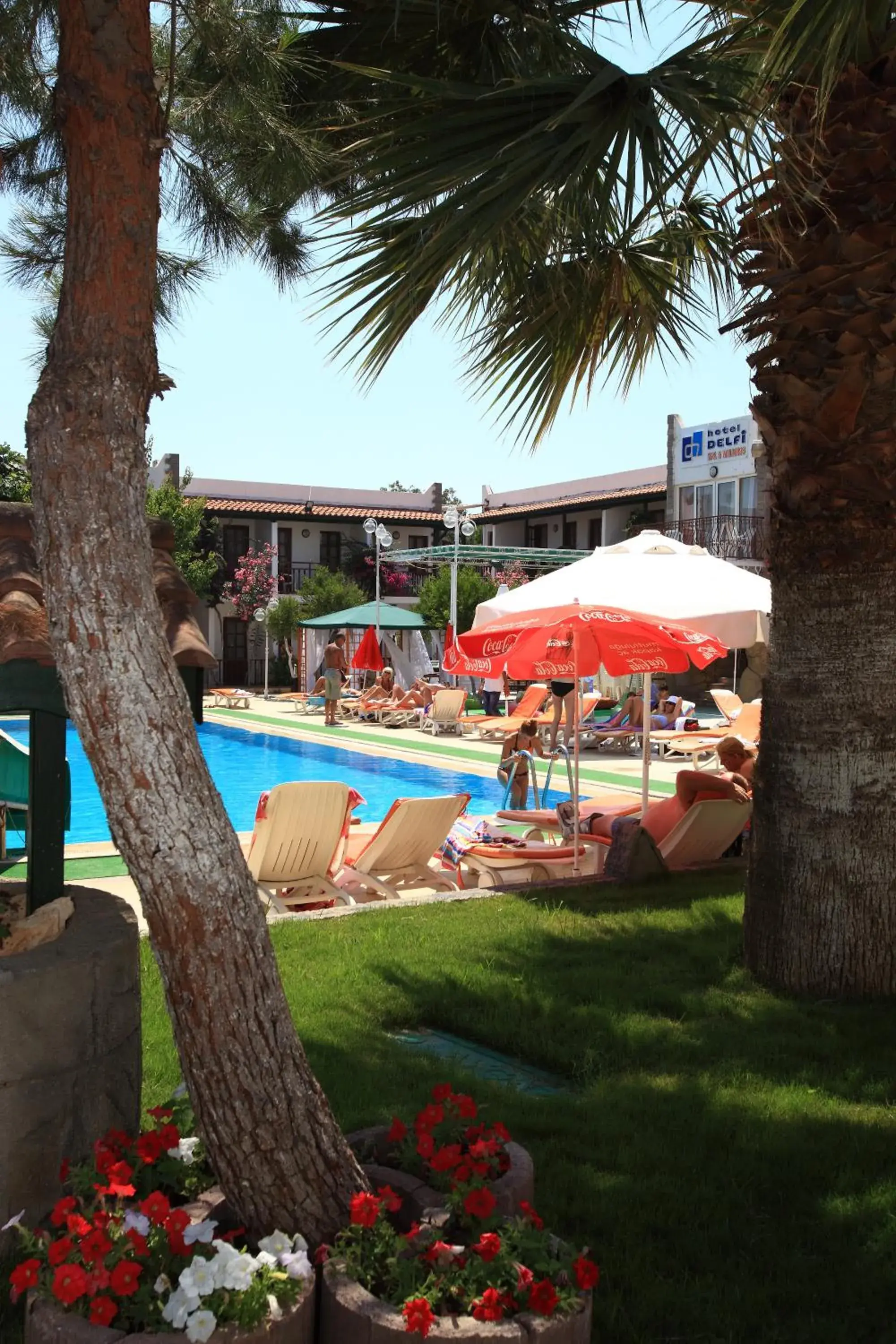 Garden view in Delfi Hotel Spa & Wellness Center Garden view in Delfi Hotel Spa & Wellness Center