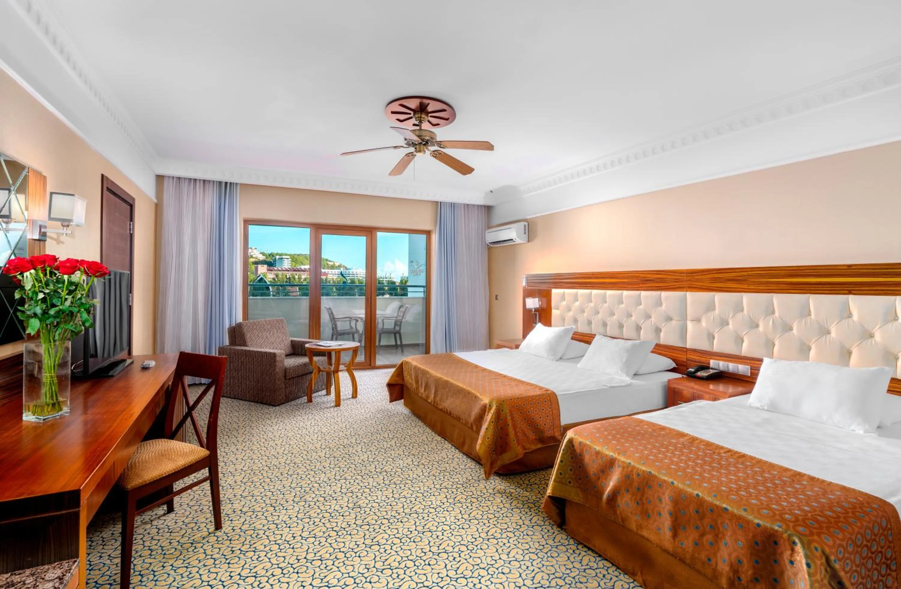 Bed in Bera Alanya Hotel - Halal All Inclusive