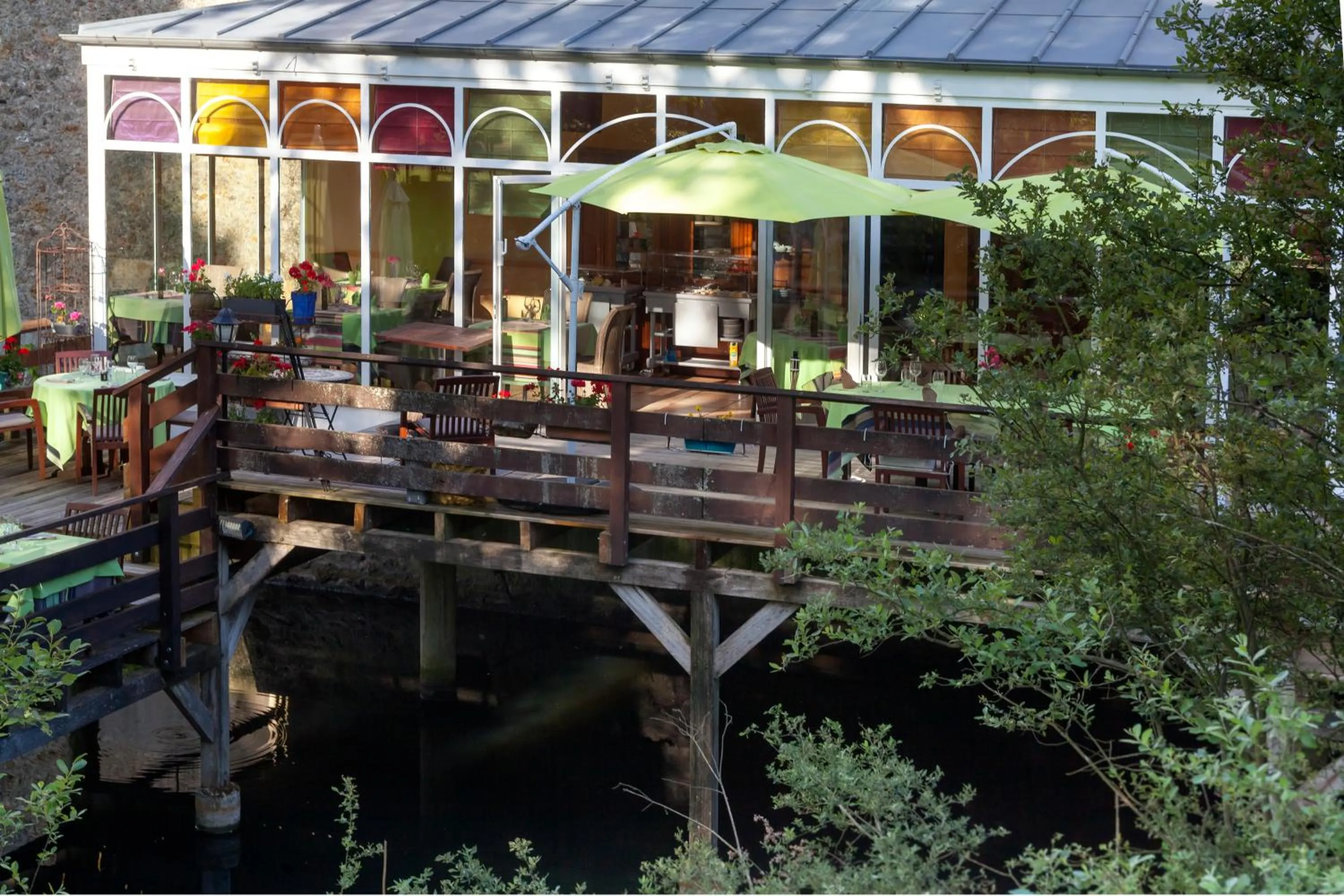 Patio in Auberge du Manet