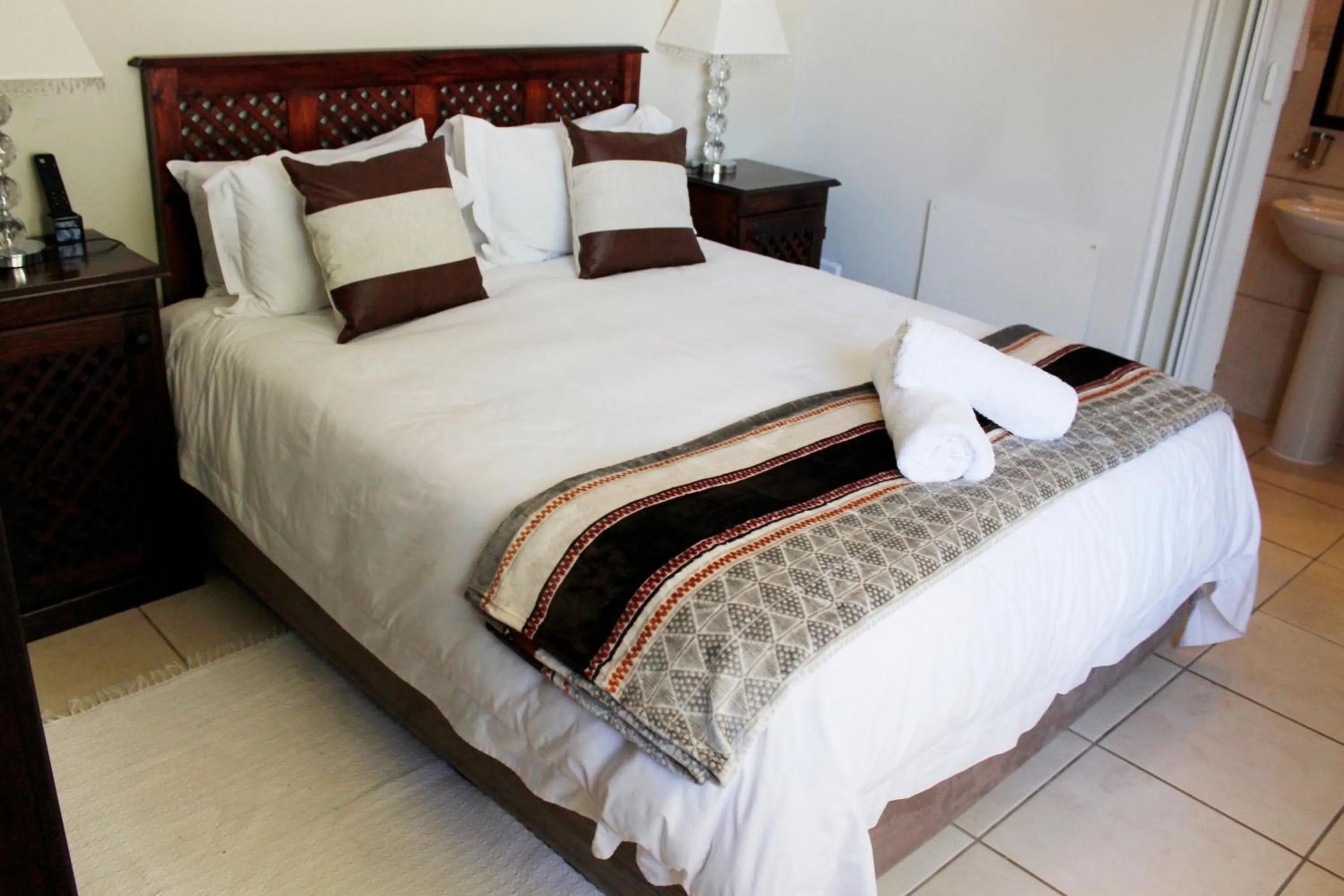 Bed in Amani Guest Lodge
