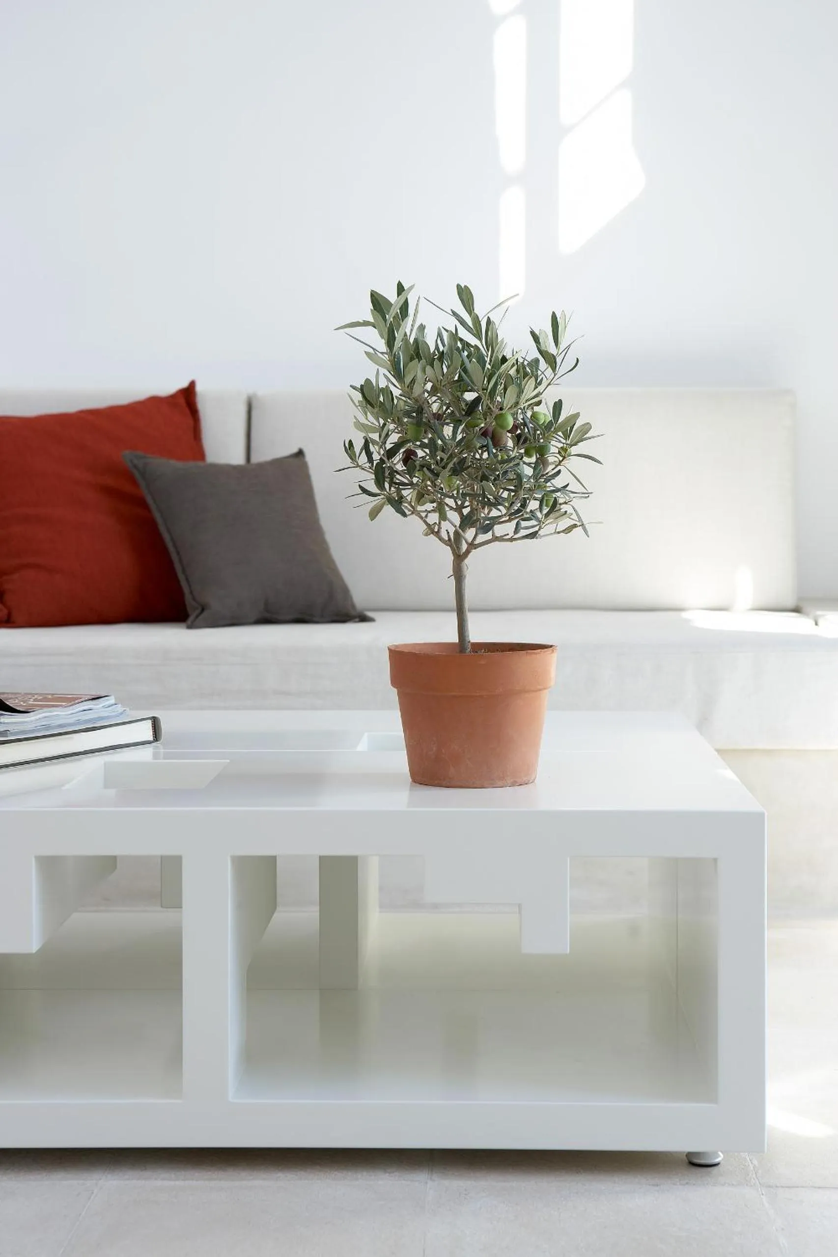 Living room in Villa Fabrica Santorini