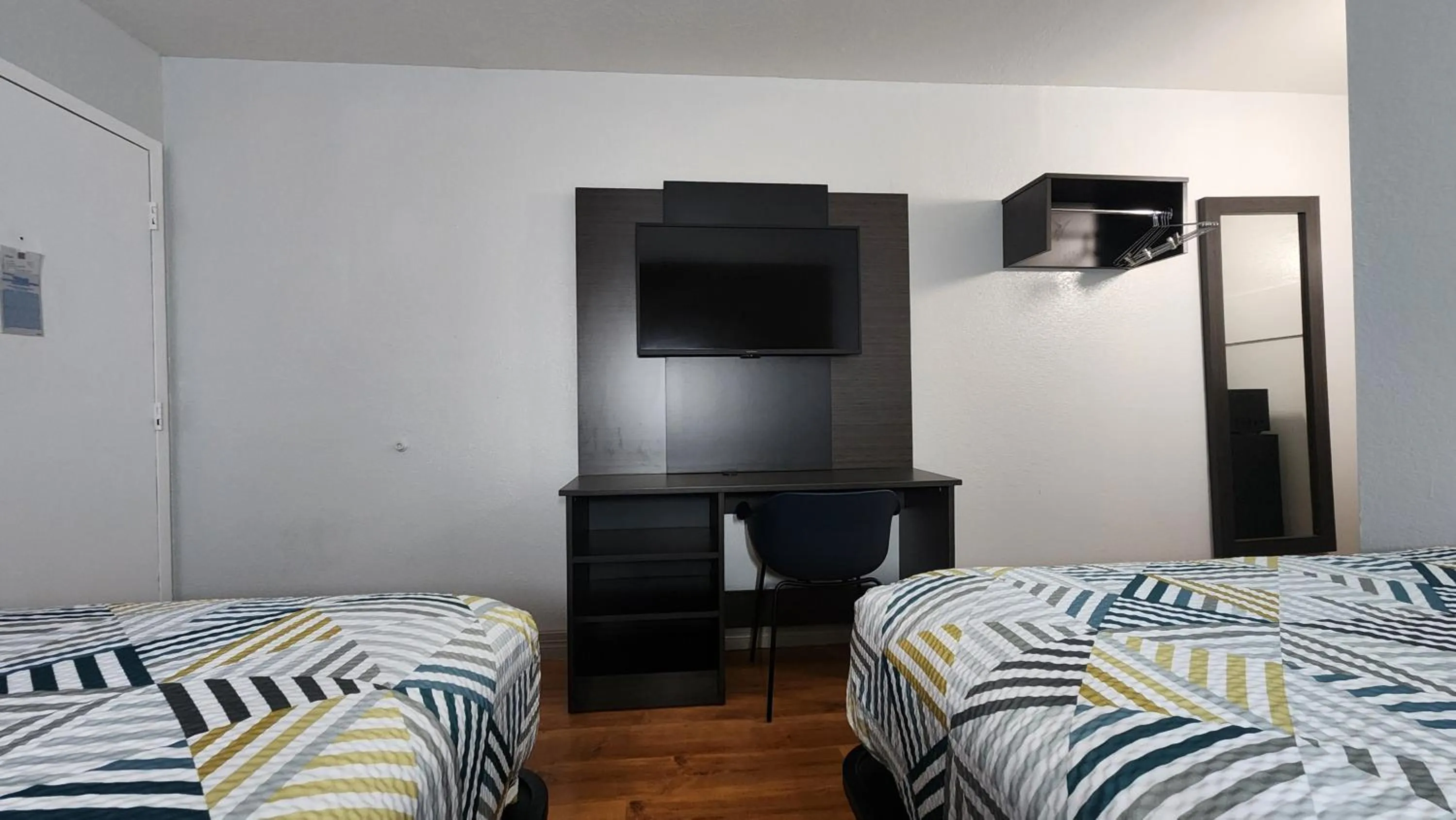 Bed in Motel 6-Conroe, TX