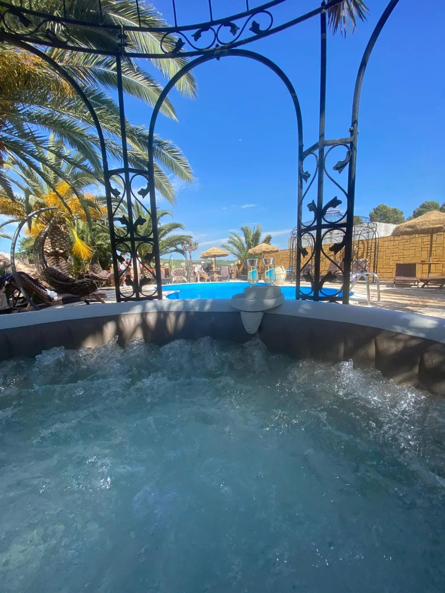 Hot Tub in Agriturismo Reggia Saracena
