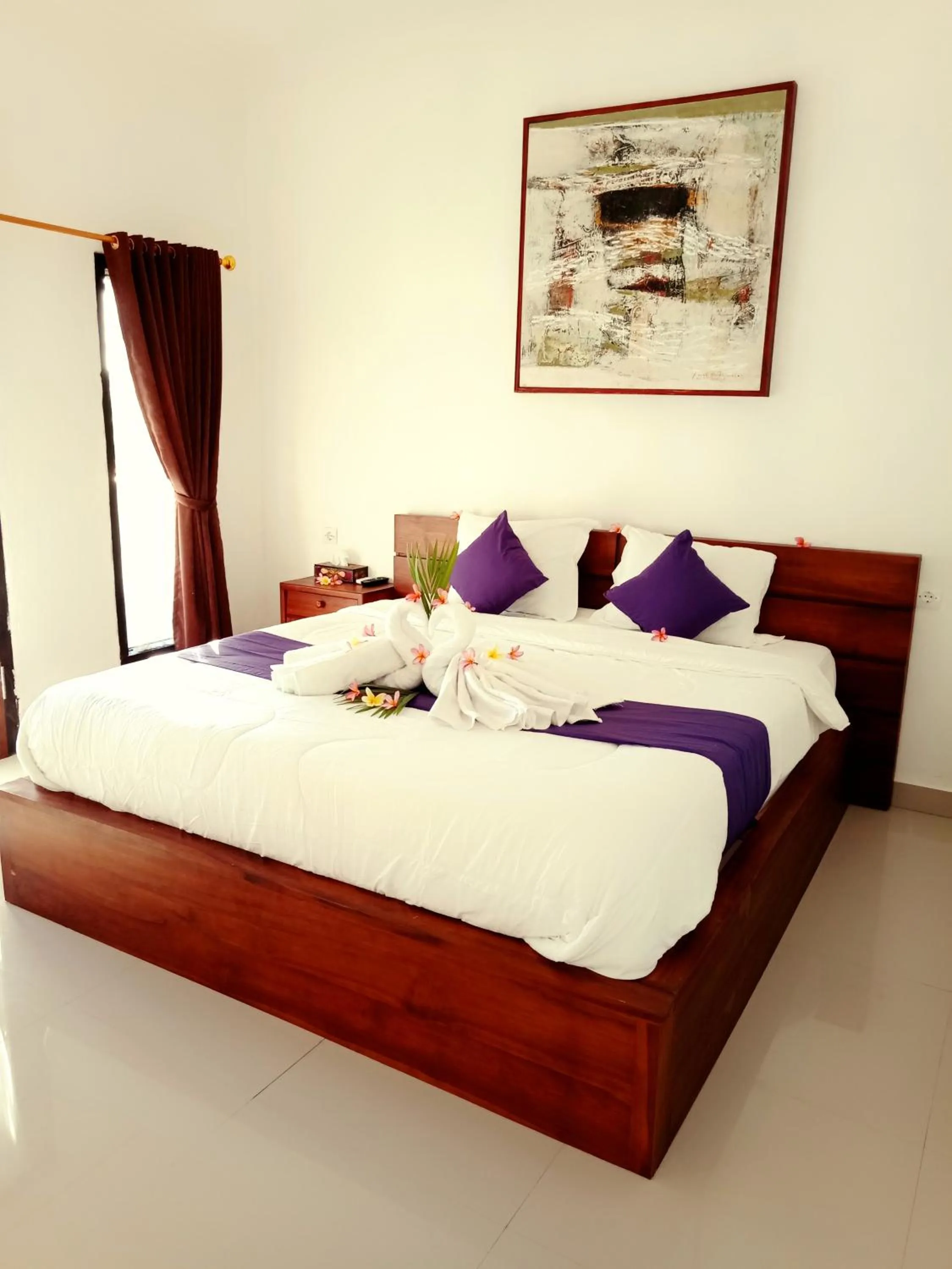 Bed in Japa Bungalow