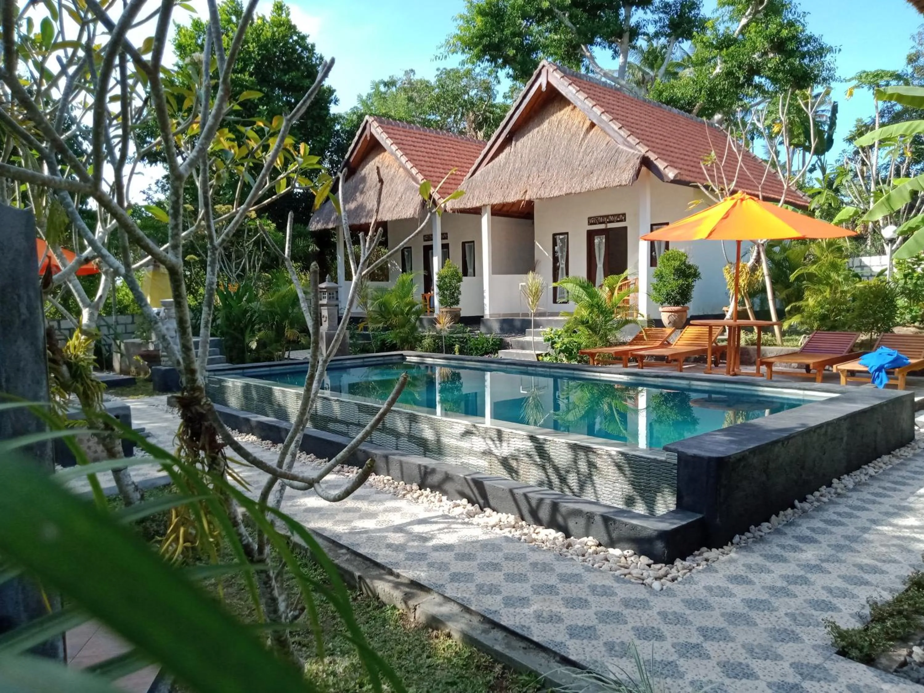 Pool view in Japa Bungalow