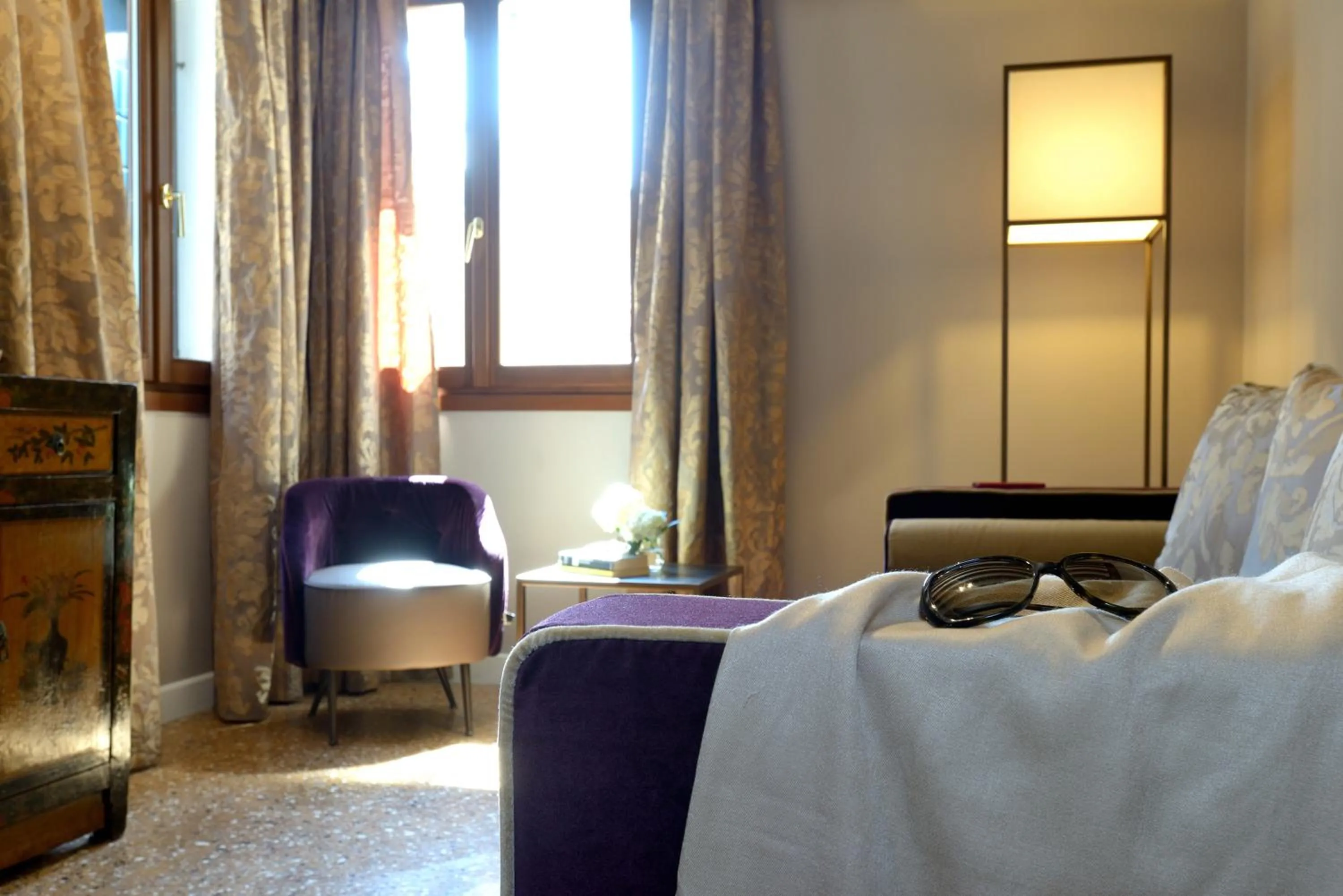 Living room, Bed in Residence La Fenice