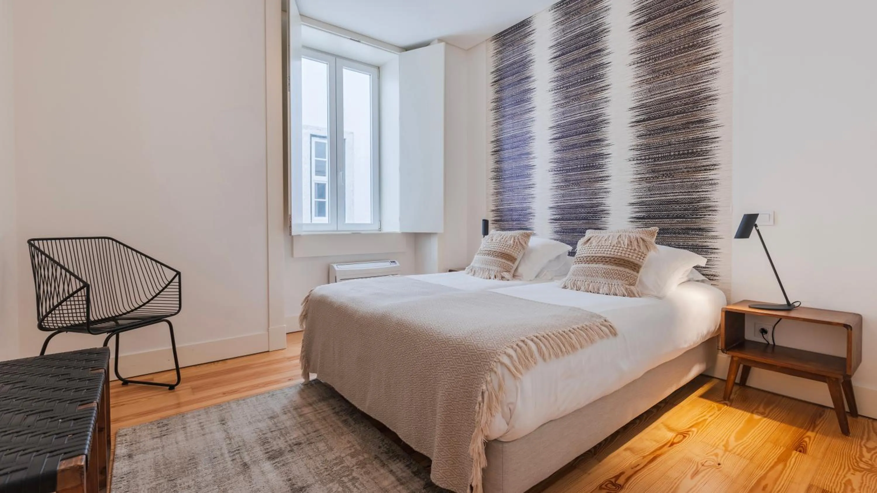 Bedroom, Bed in Downtown by the River Apartment by LovelyStay