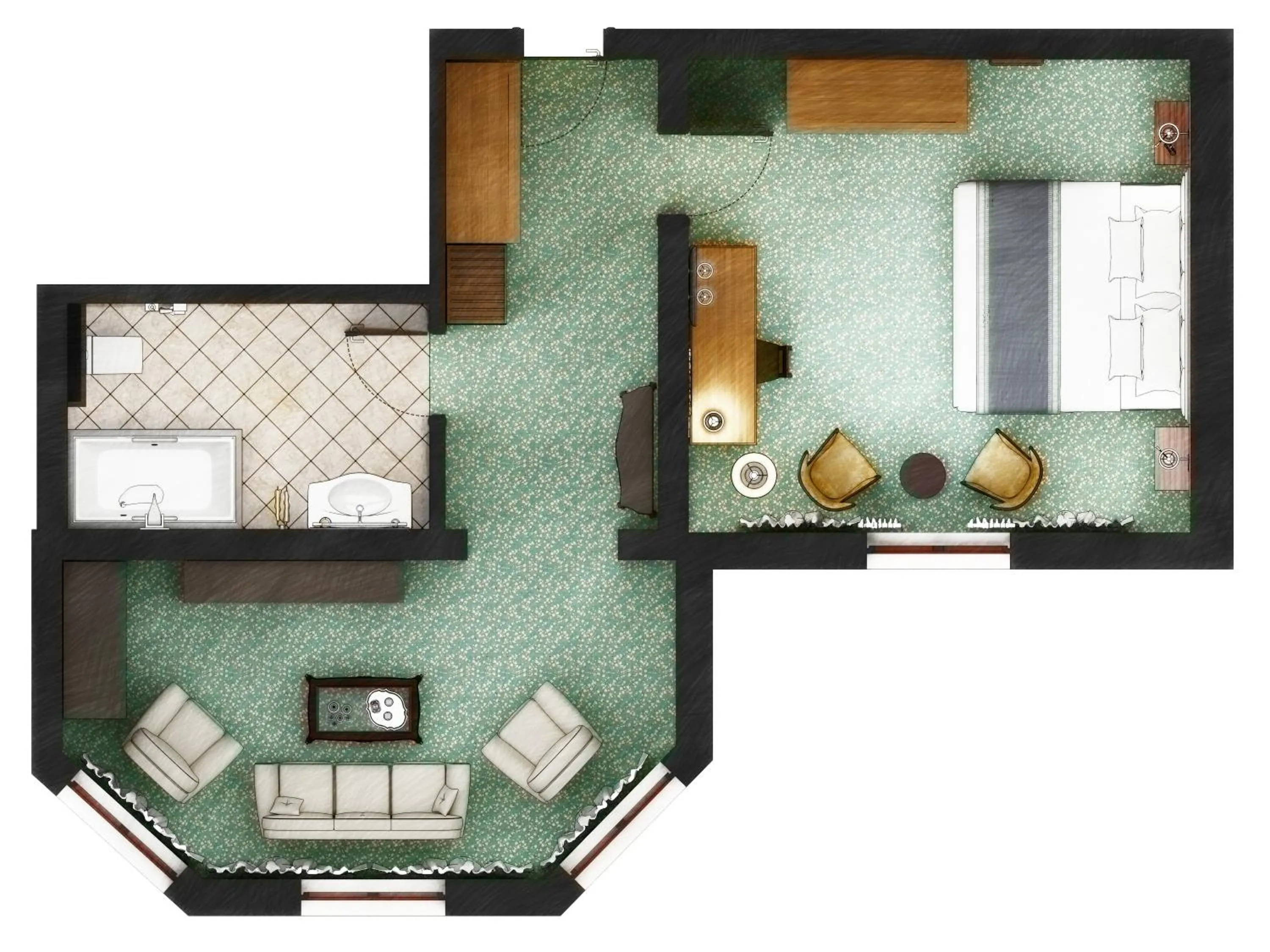 Floor plan in Hotel Sonnenhof