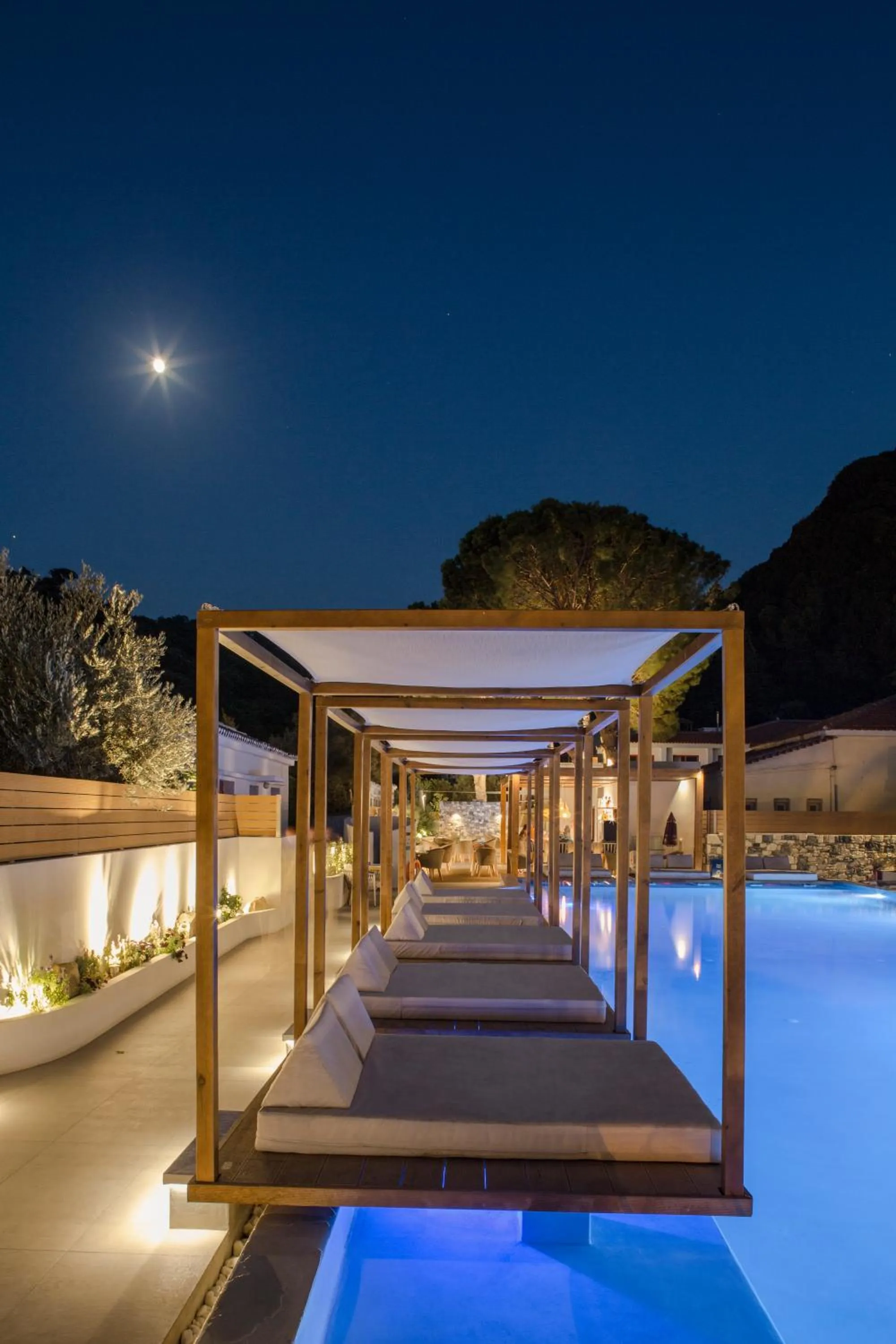 Swimming pool in Samian Mare Hotel, Suites & Spa