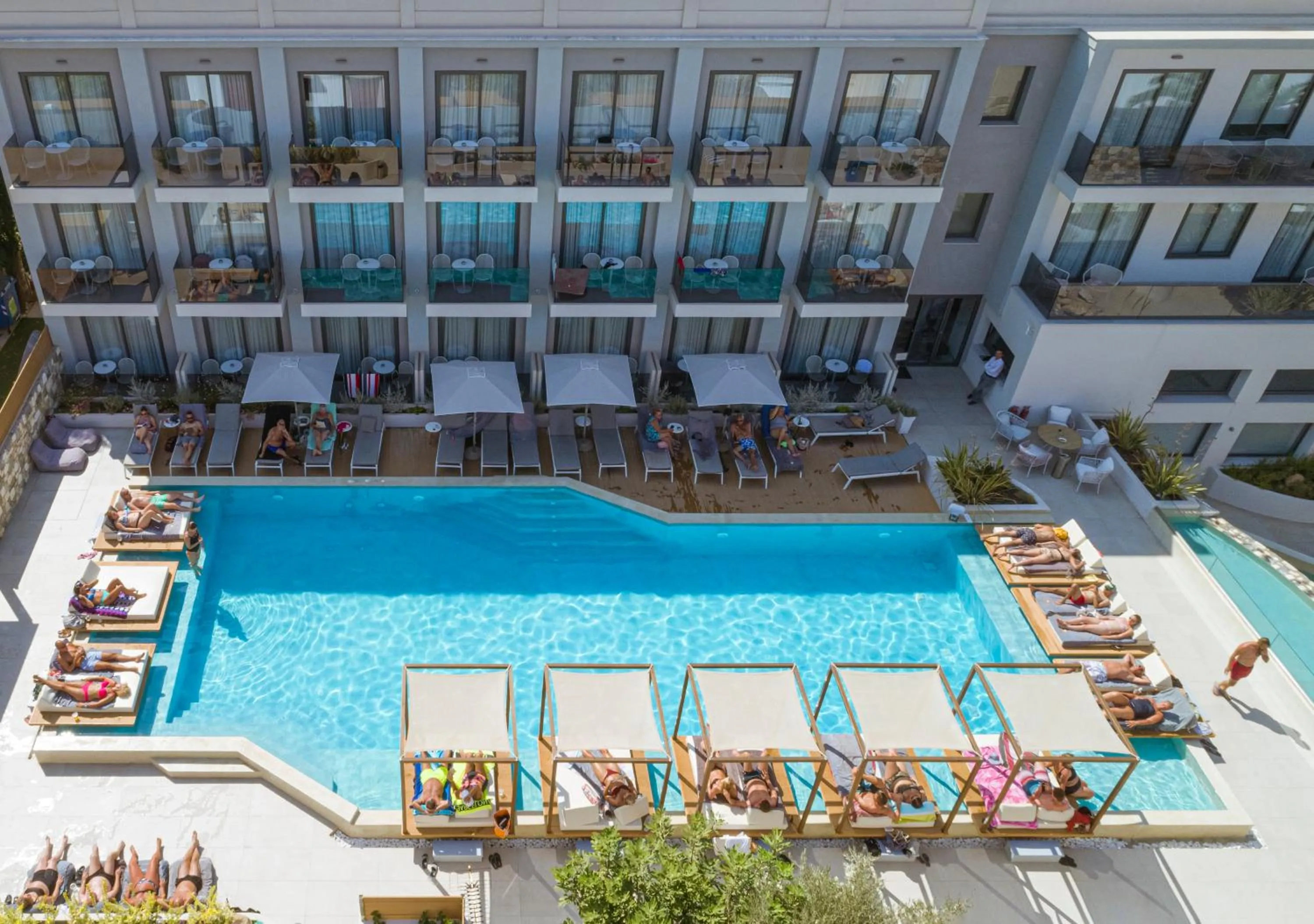 Swimming pool in Samian Mare Hotel, Suites & Spa