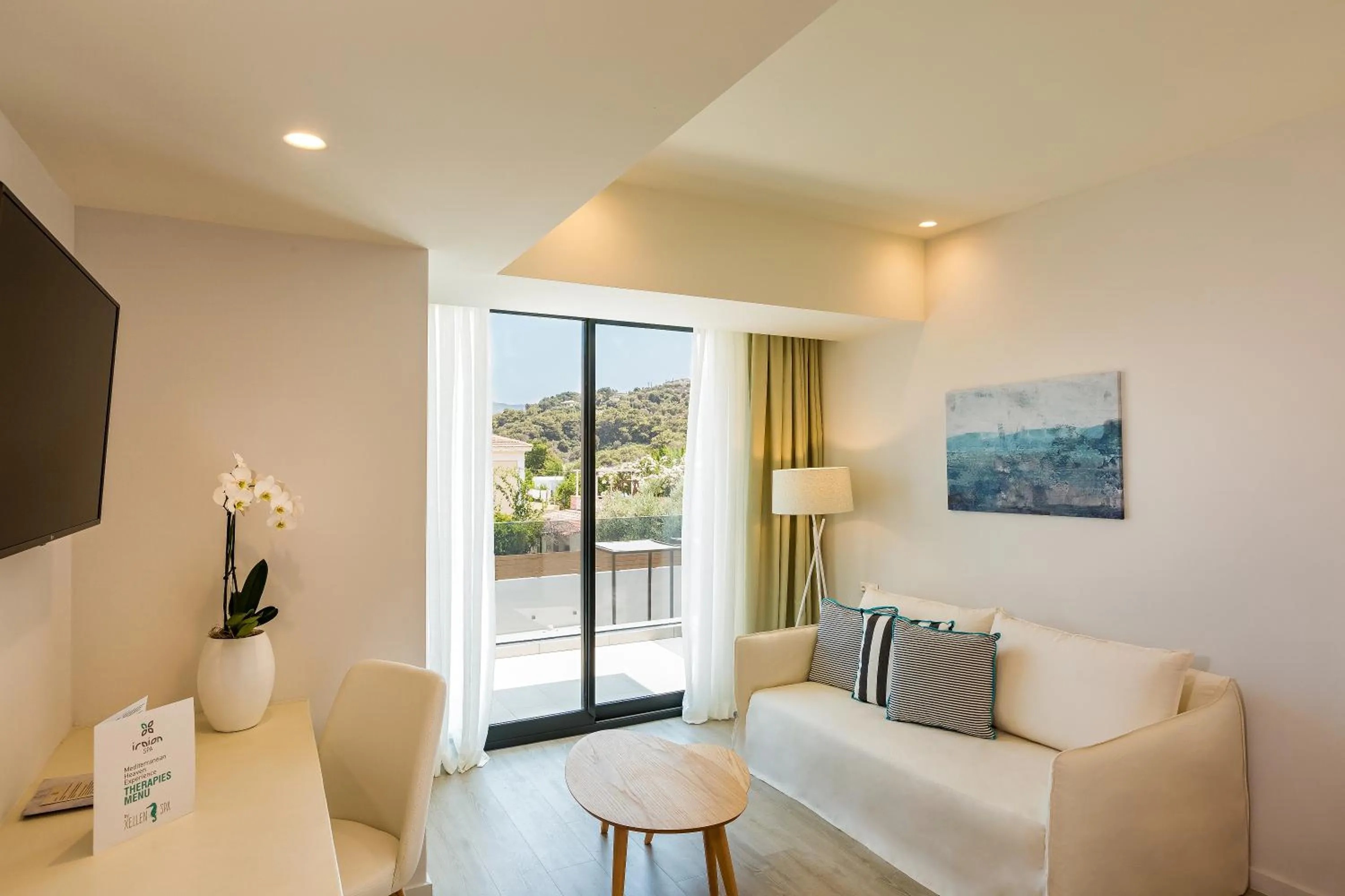 Balcony/Terrace in Samian Mare Hotel, Suites & Spa