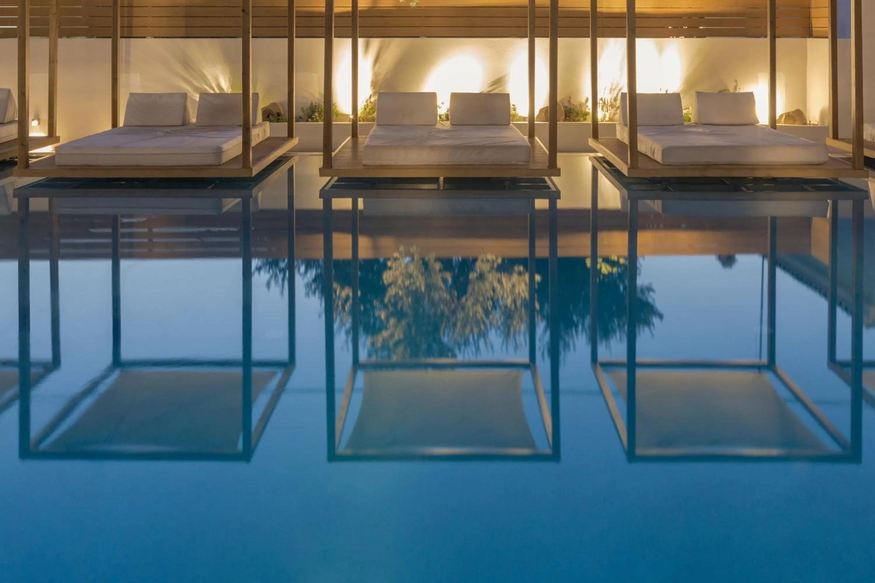 Swimming pool in Samian Mare Hotel, Suites & Spa