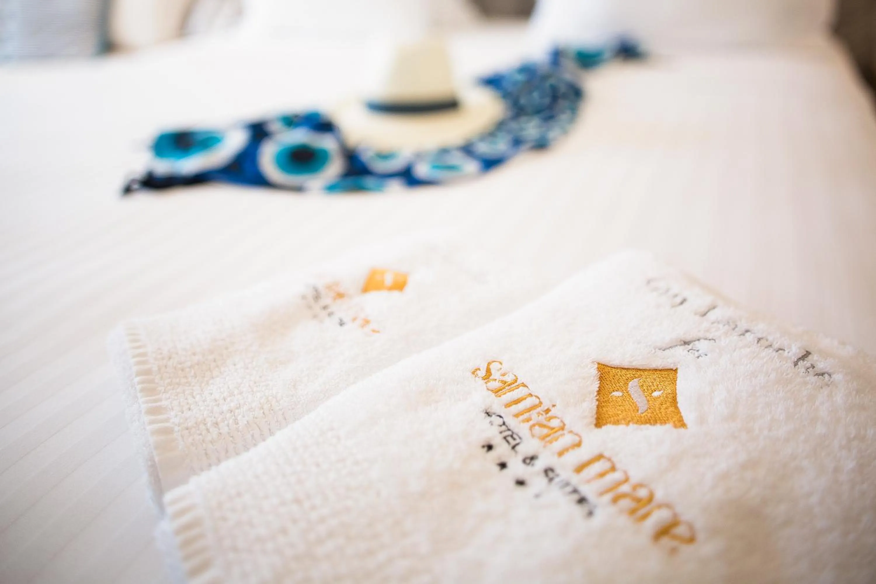 Decorative detail, Bed in Samian Mare Hotel, Suites & Spa