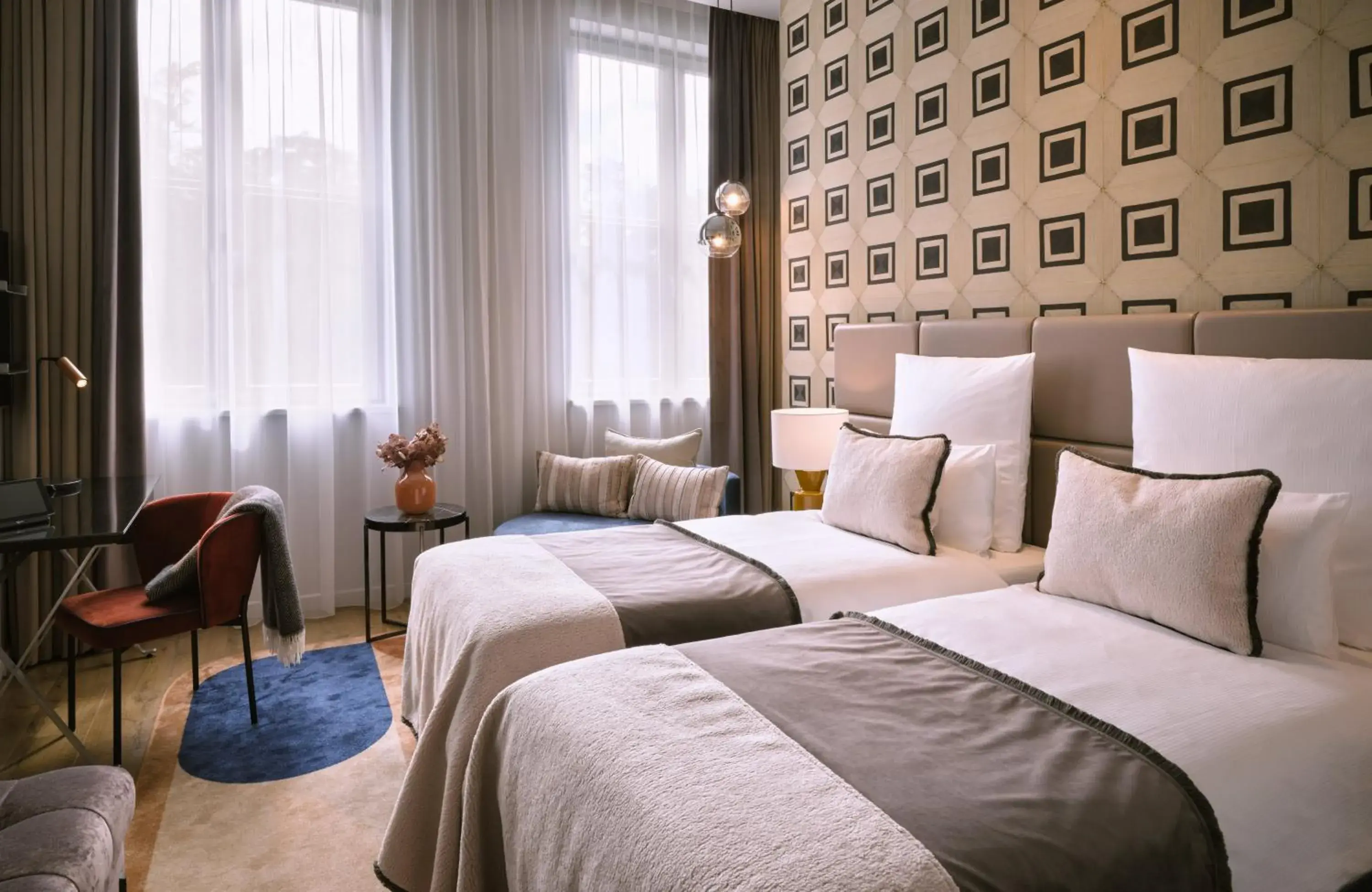 Bedroom, Bed in The Posthouse Berlin Potsdamer Platz- Leonardo Limited Edition Bedroom, Bed in The Posthouse Berlin Potsdamer Platz- Leonardo Limited Edition