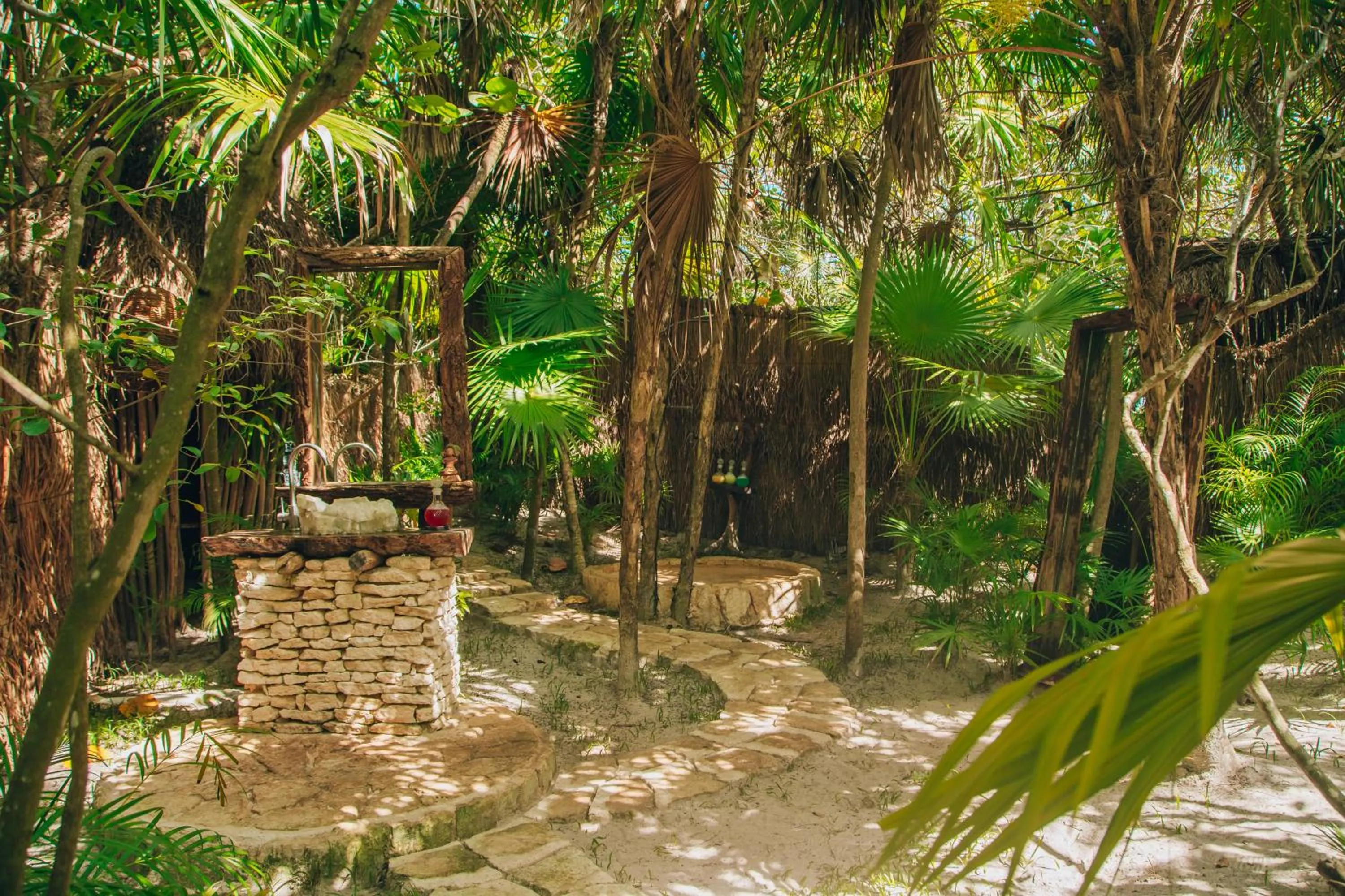 Garden in Ikal Tulum Hotel