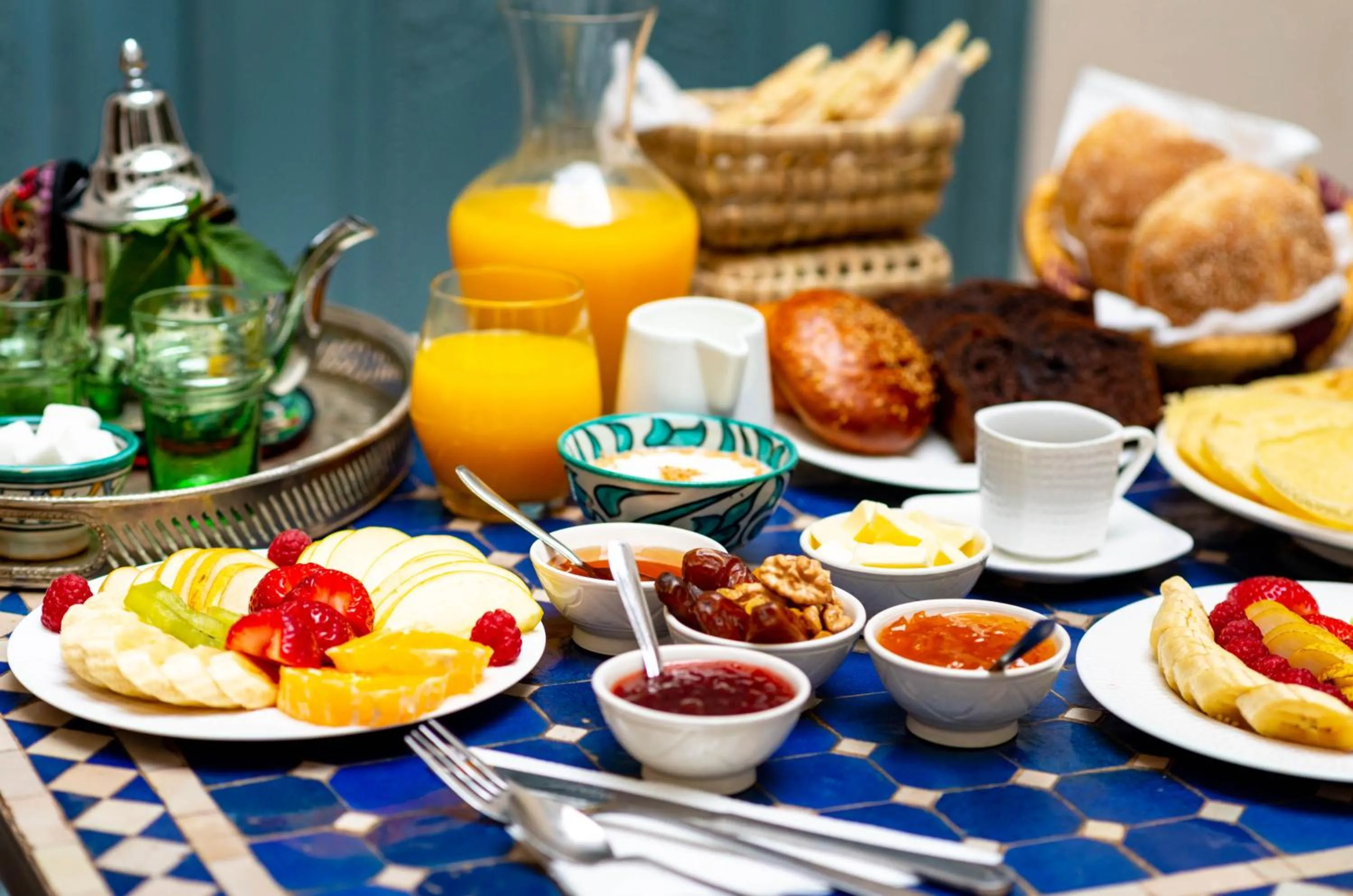 Food in Riad L'orange Bleue