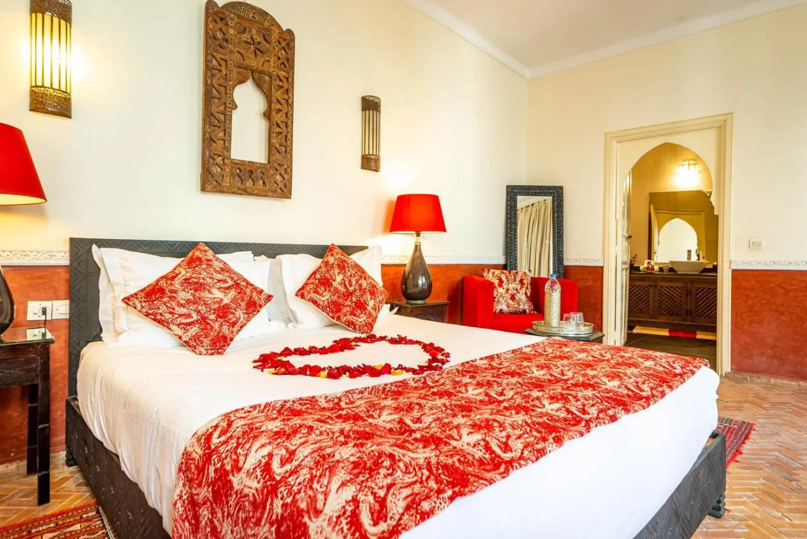 Bed in Riad L'orange Bleue