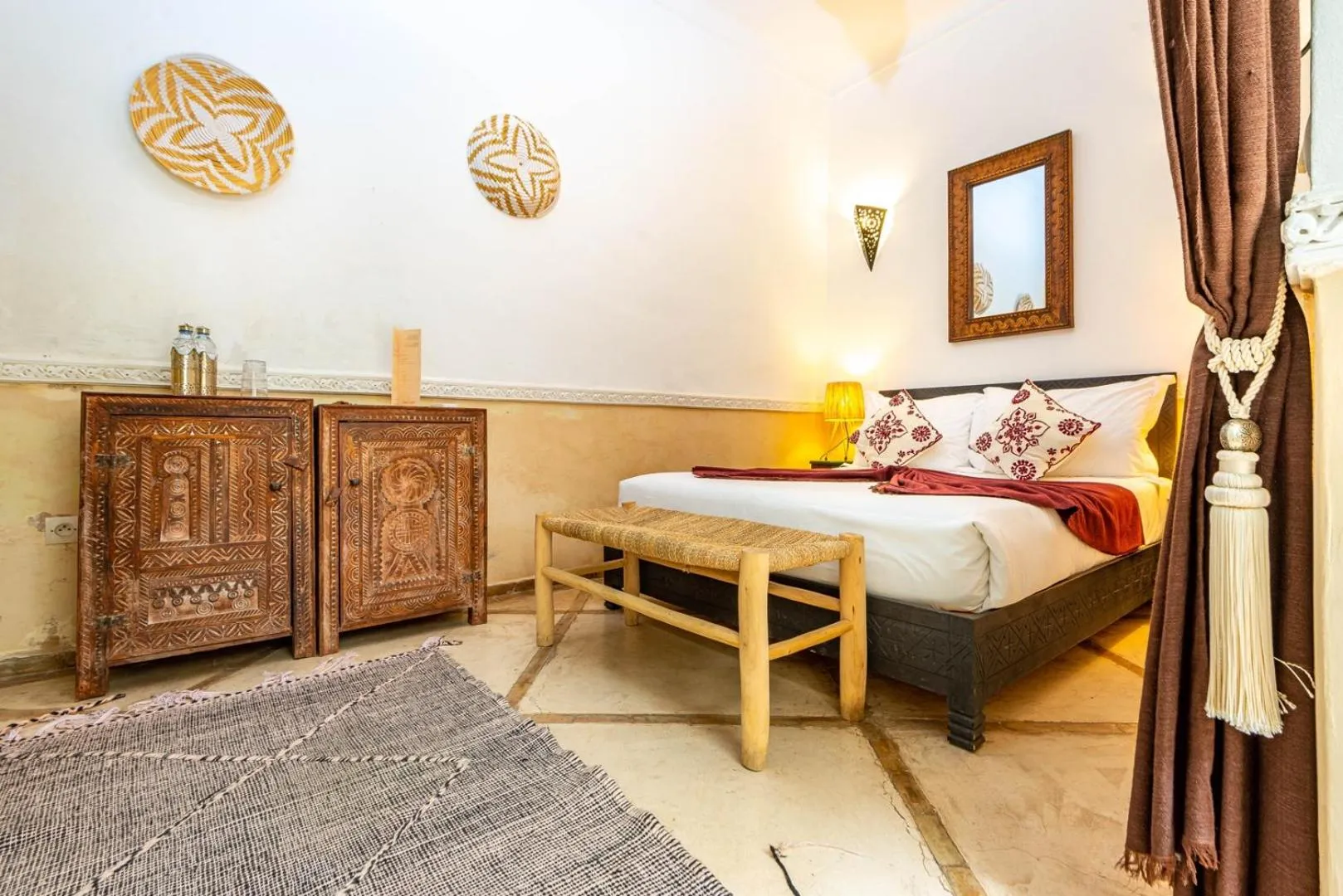 Bed in Riad L'orange Bleue