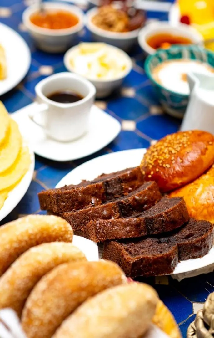 Food and drinks in Riad L'orange Bleue