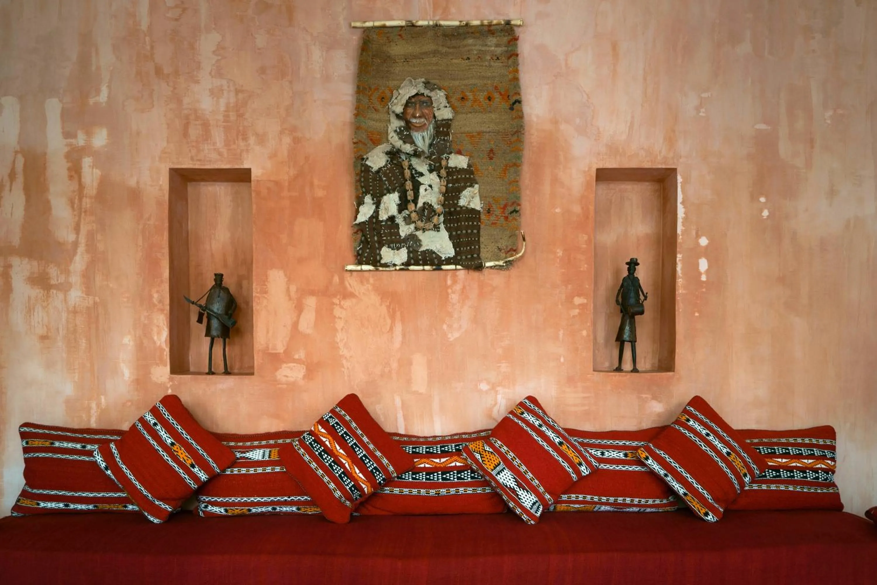 Seating area in Riad L'orange Bleue