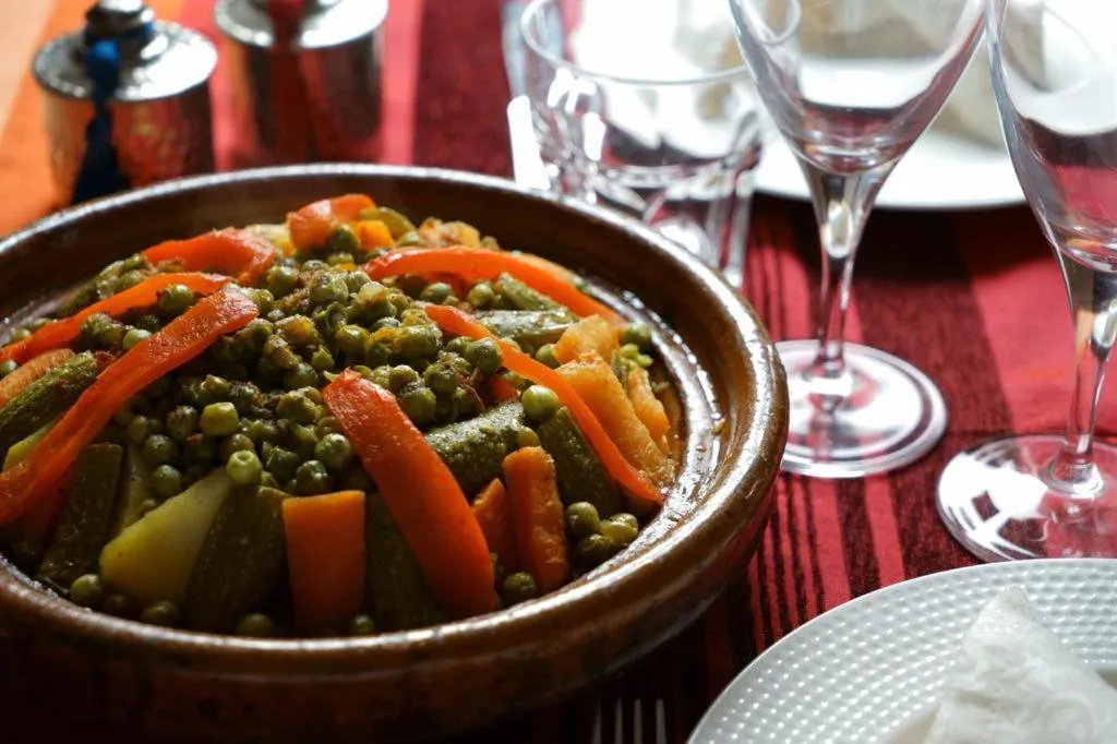 Meals in Riad L'orange Bleue