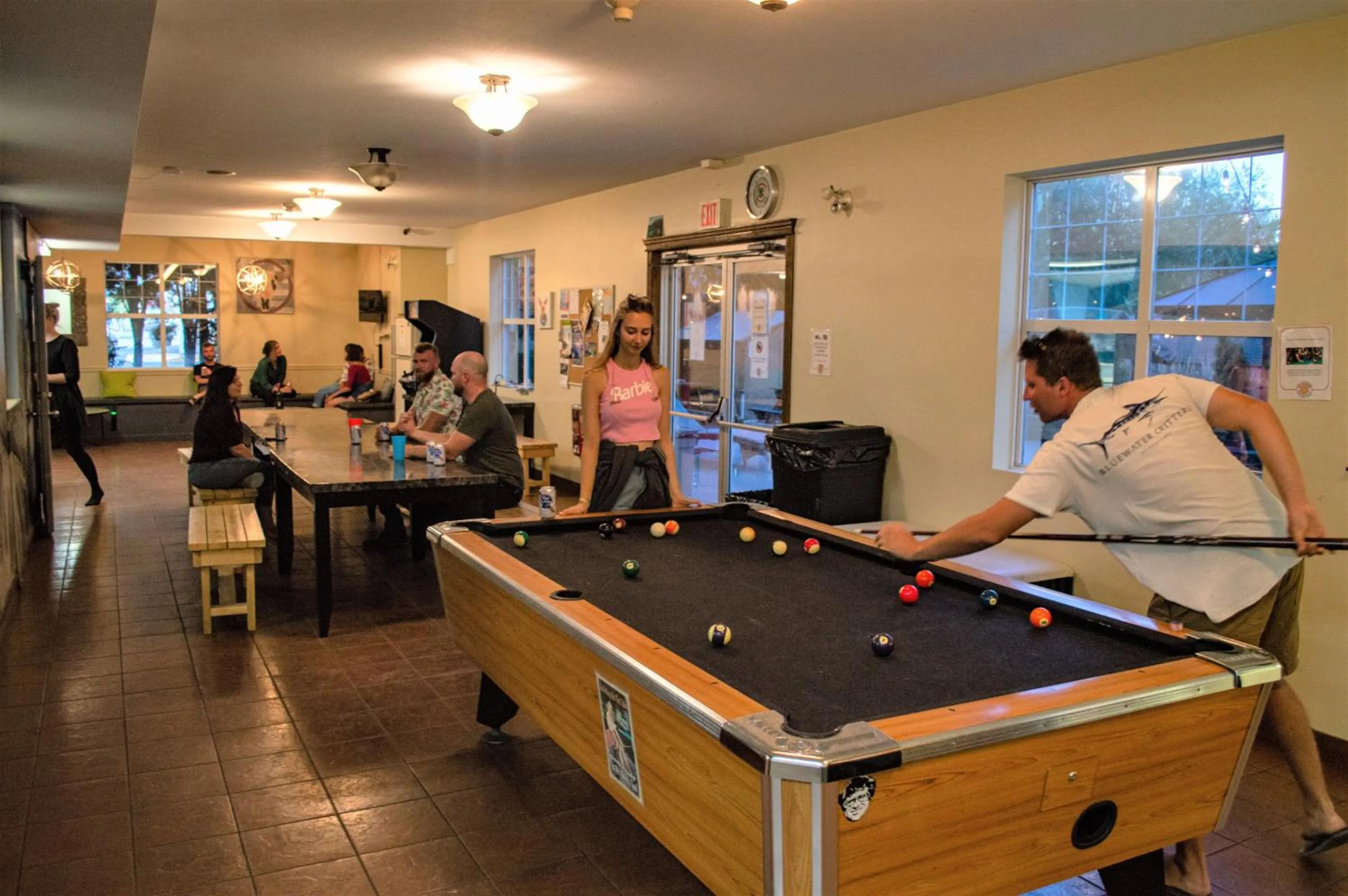 Billiard in HI Kelowna Hostel