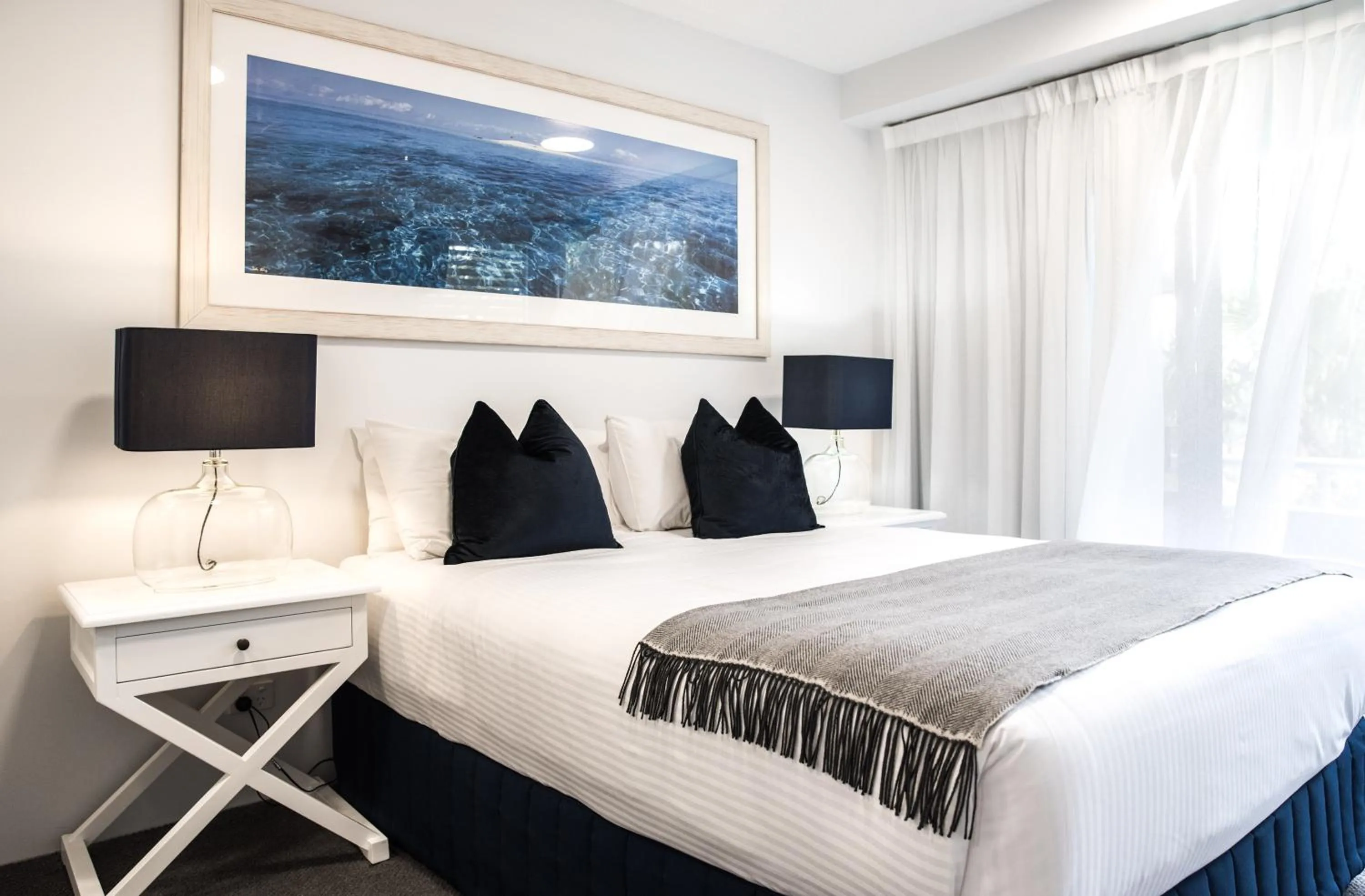 Bed in Noosa Pacific Resort