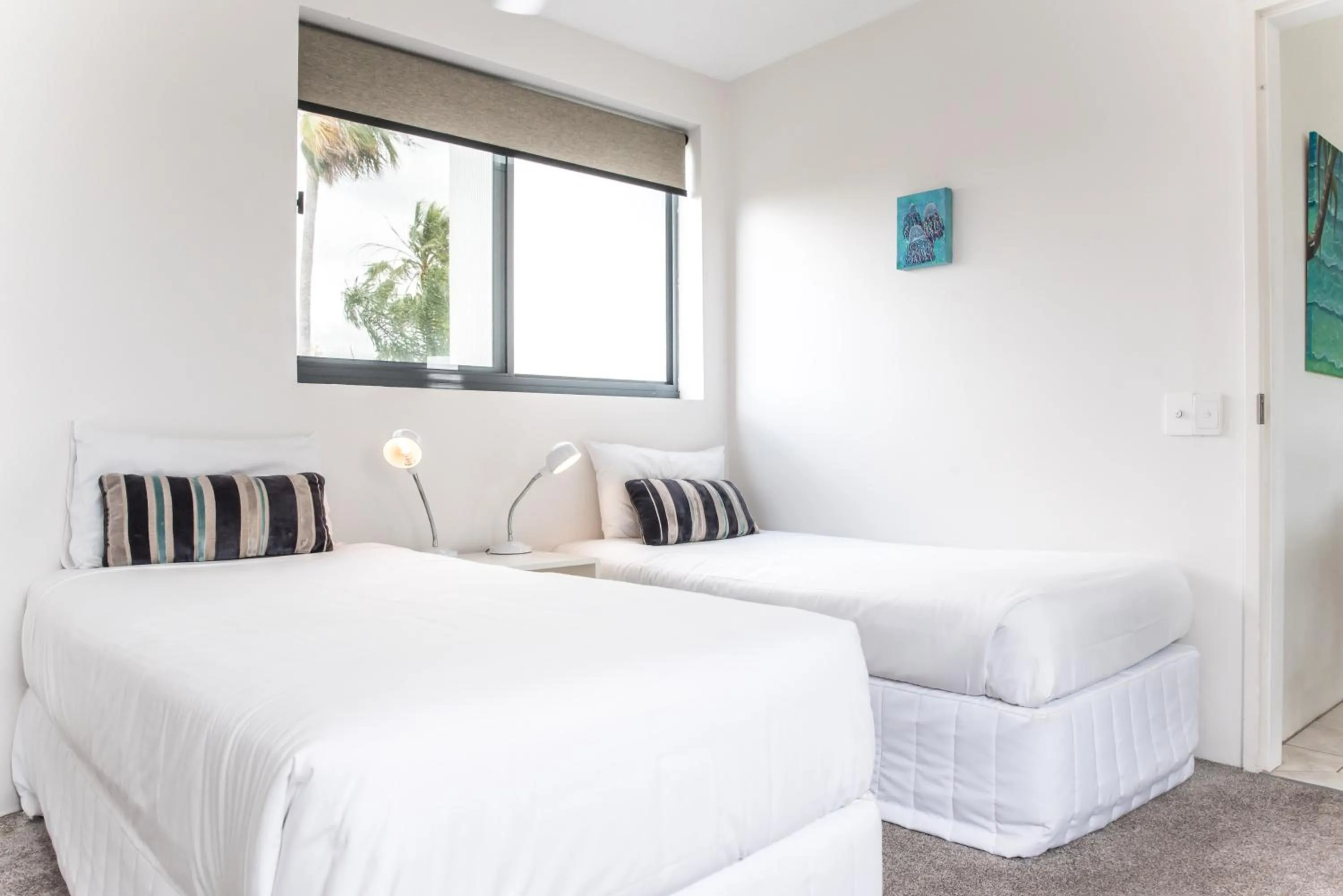 Bed in Noosa Pacific Resort