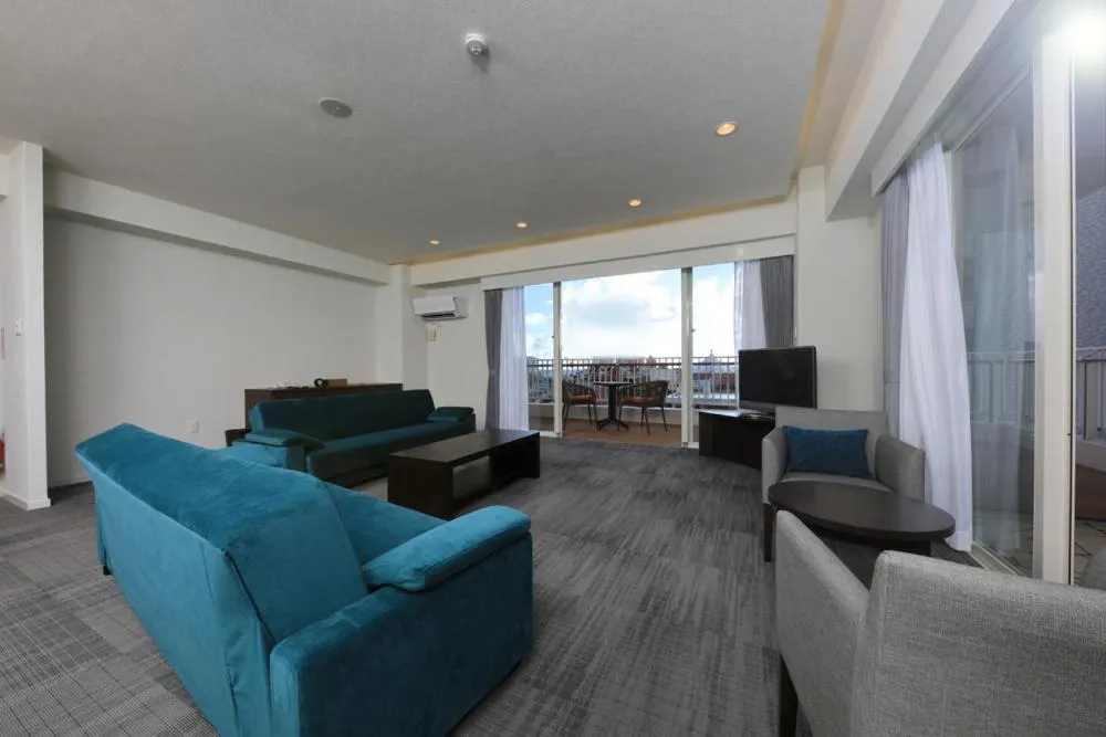 Living room in Terrace Garden Mihama Resort by Coldio Premium