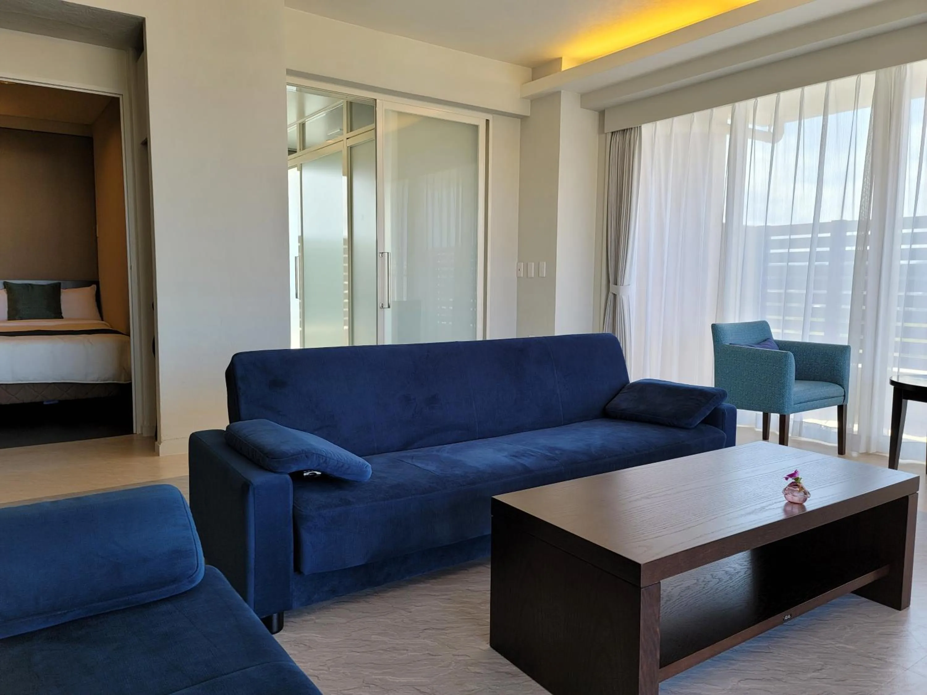 Living room in Terrace Garden Mihama Resort by Coldio Premium