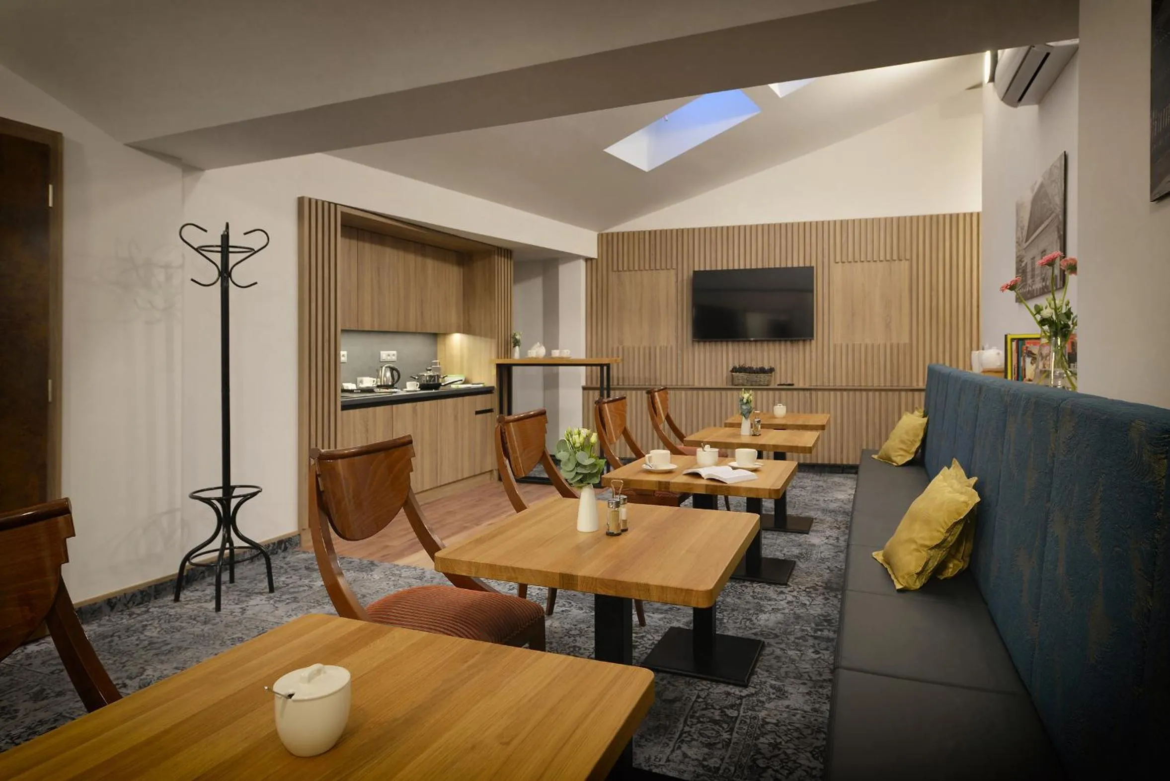 Seating area in Vysocina Design Apartments