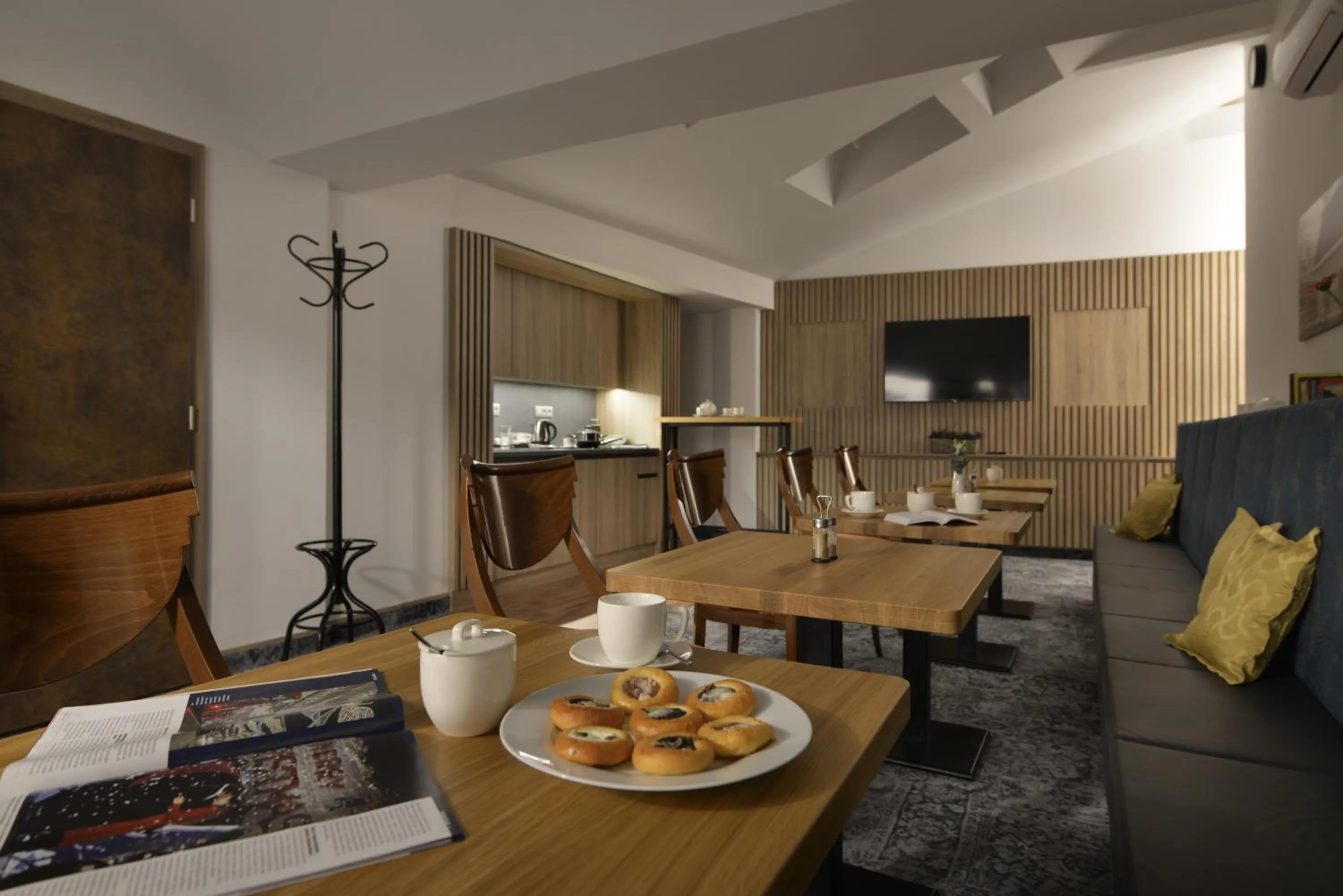 Kitchen or kitchenette in Vysocina Design Apartments