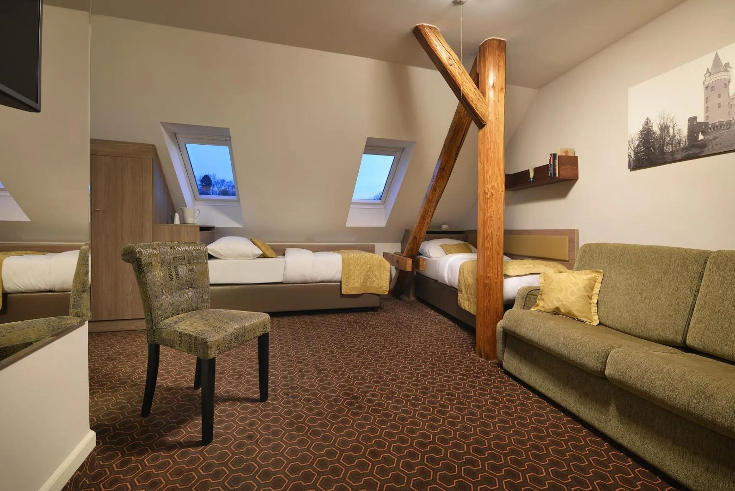 Bed in Vysocina Design Apartments