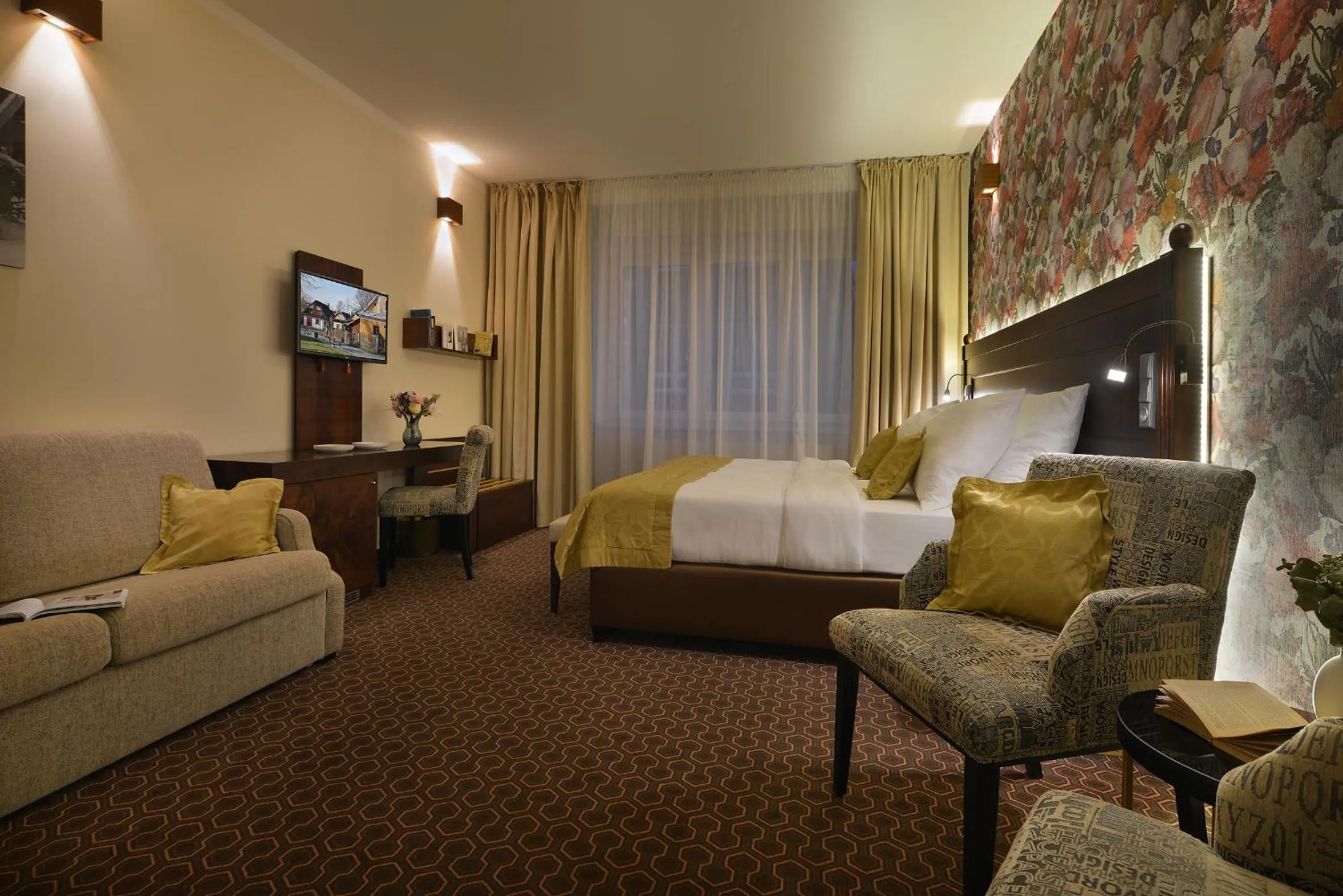 Bedroom, Bed in Vysocina Design Apartments