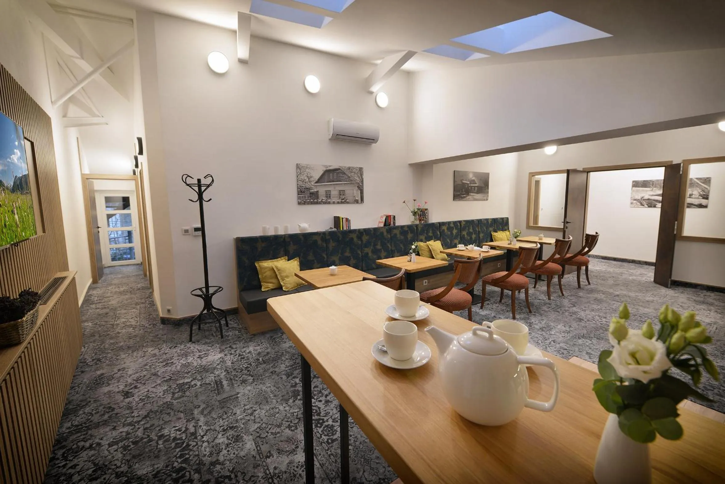Seating area in Vysocina Design Apartments