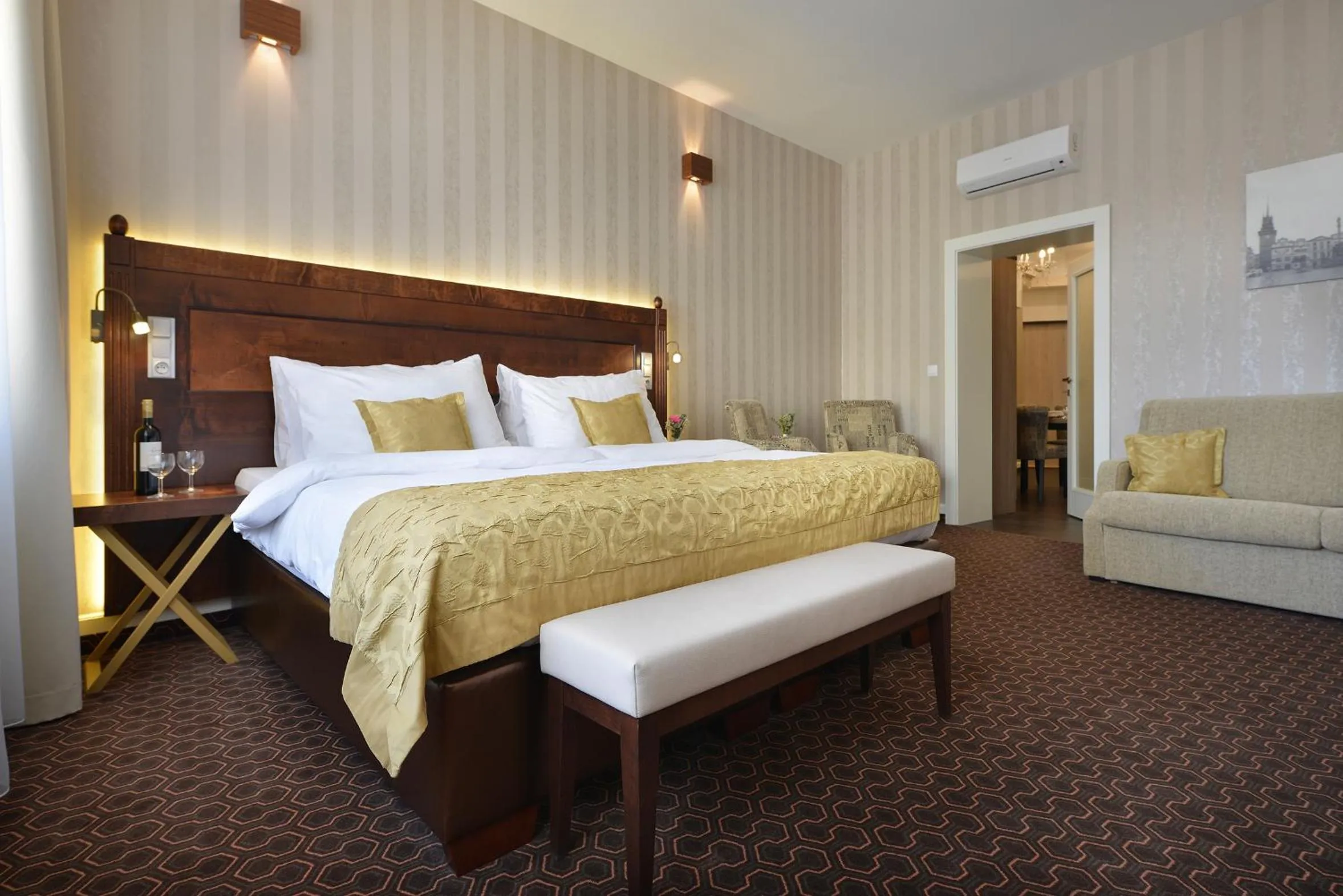 Bedroom, Bed in Vysocina Design Apartments