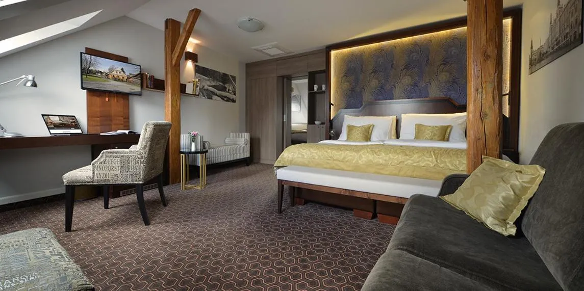 Bed in Vysocina Design Apartments