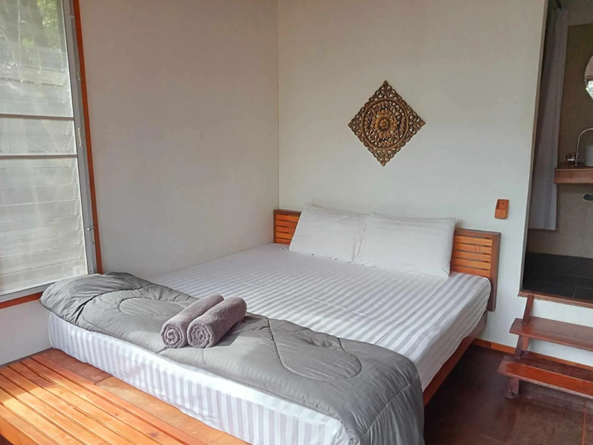 Bed in The Ocean Phangan Homestay