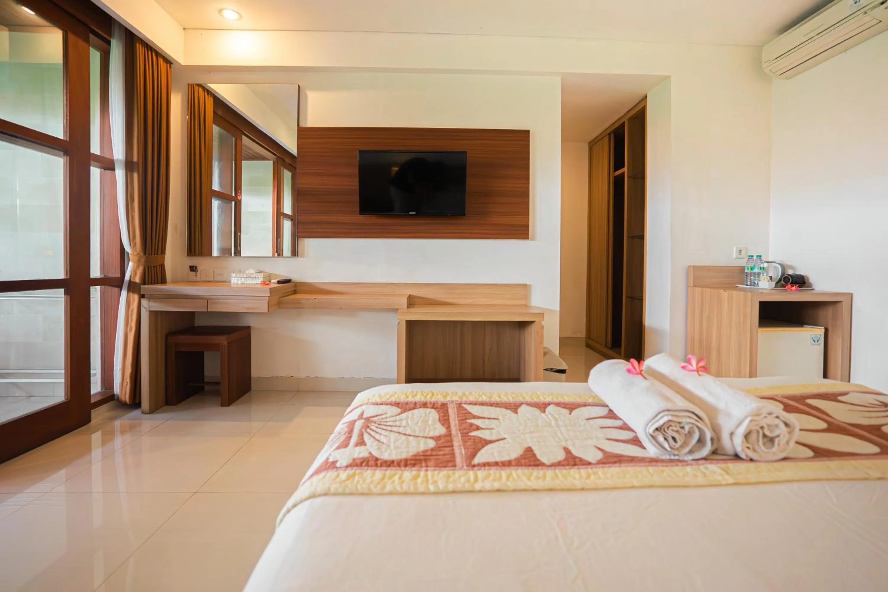 Bedroom, Bed in Bali Summer Hotel by Amerta