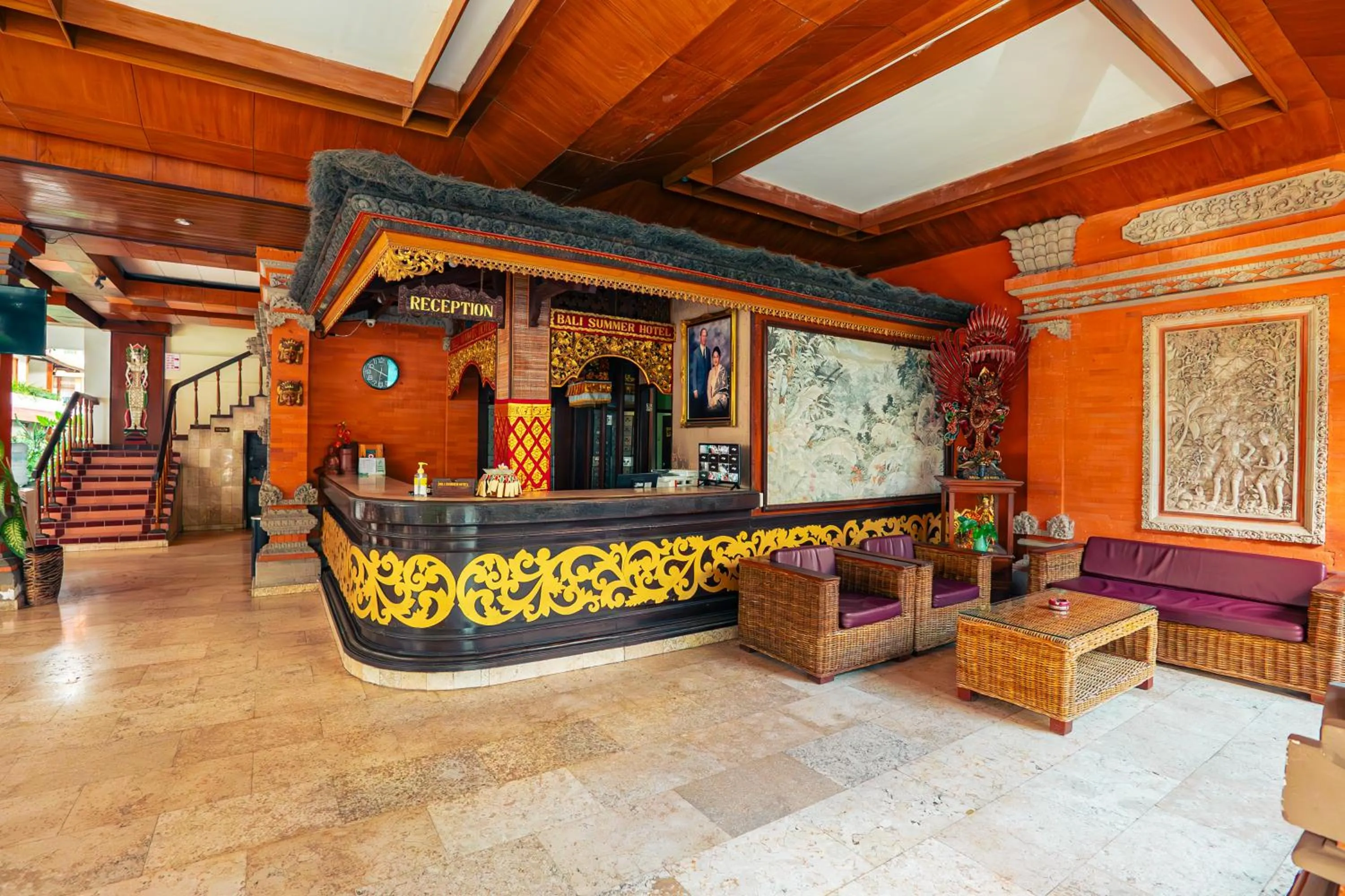 Lobby or reception in Bali Summer Hotel by Amerta