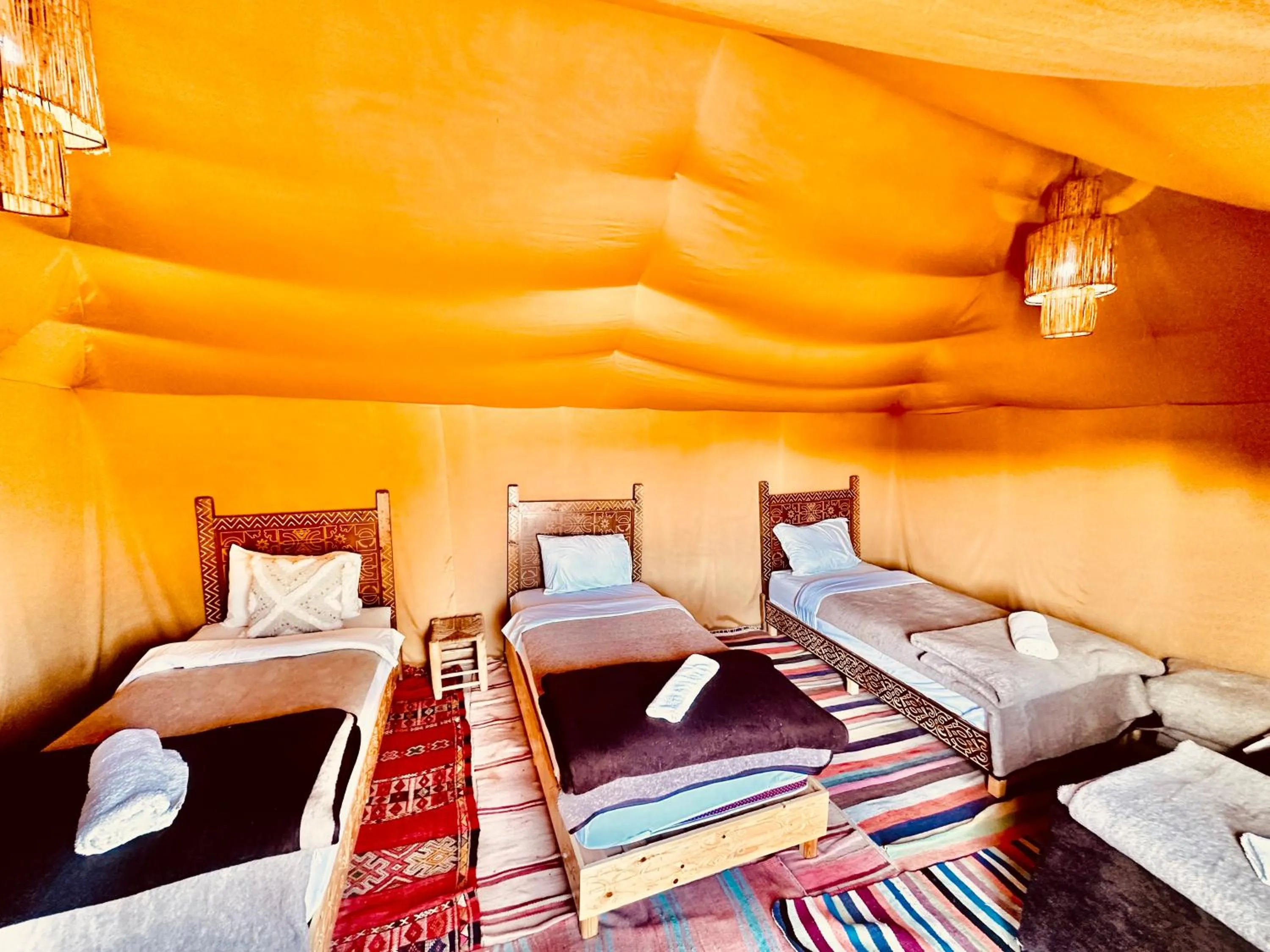 Bed in Sahara wellness camp