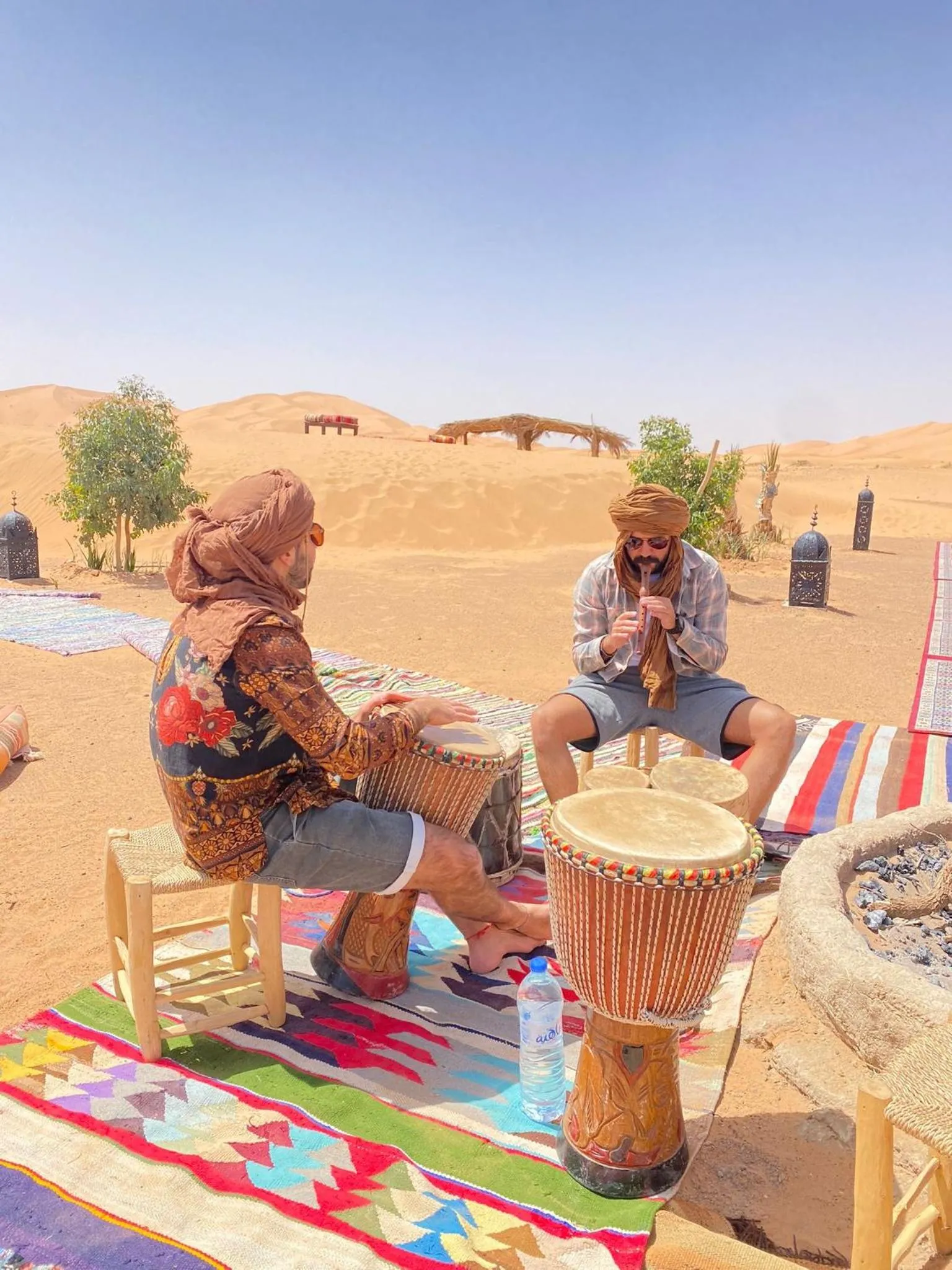 People in Sahara wellness camp